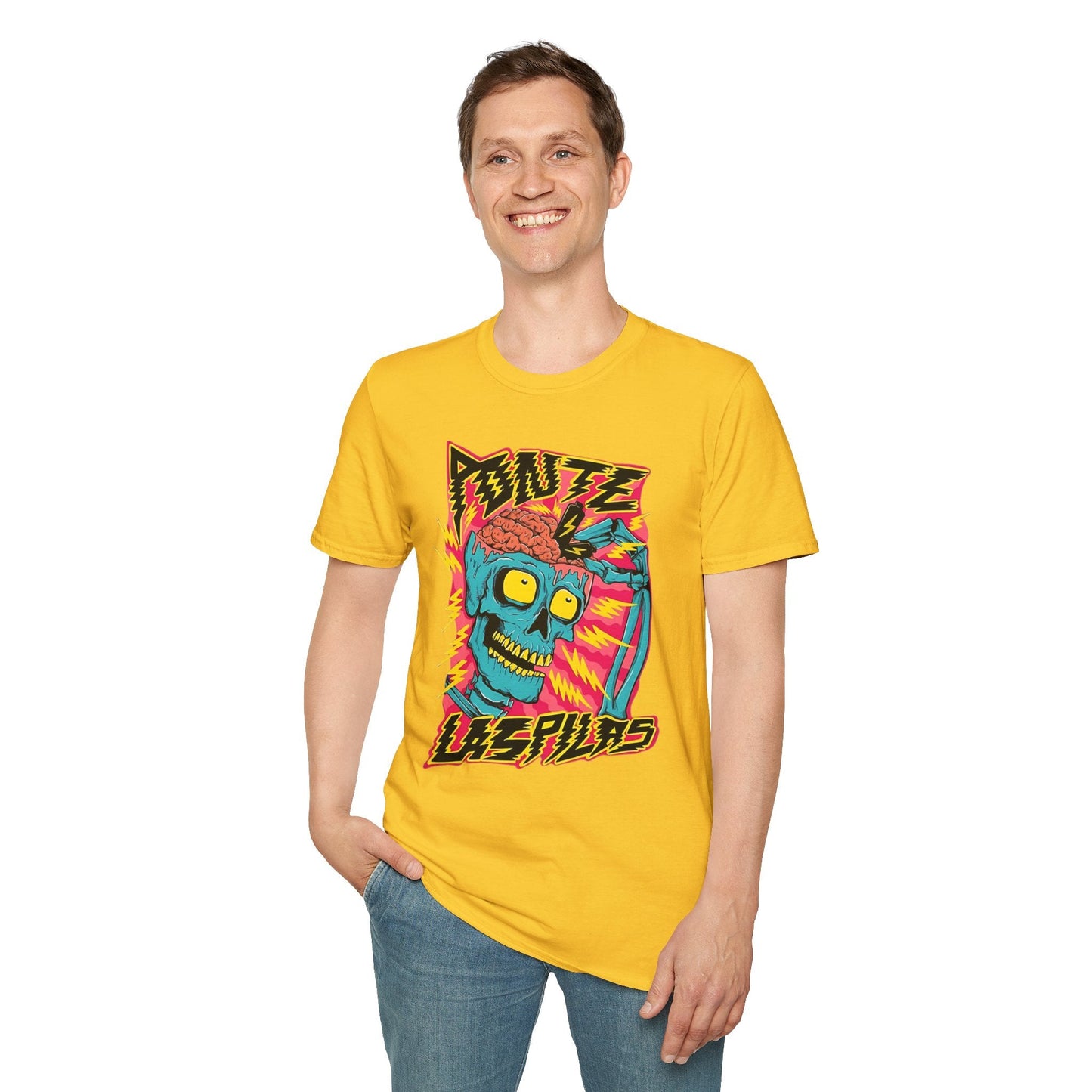 Skull Tee Shirt Unisex Skeleton Shirt Gildan Softstyle 64000 100 Percent Ring Spun Cotton
