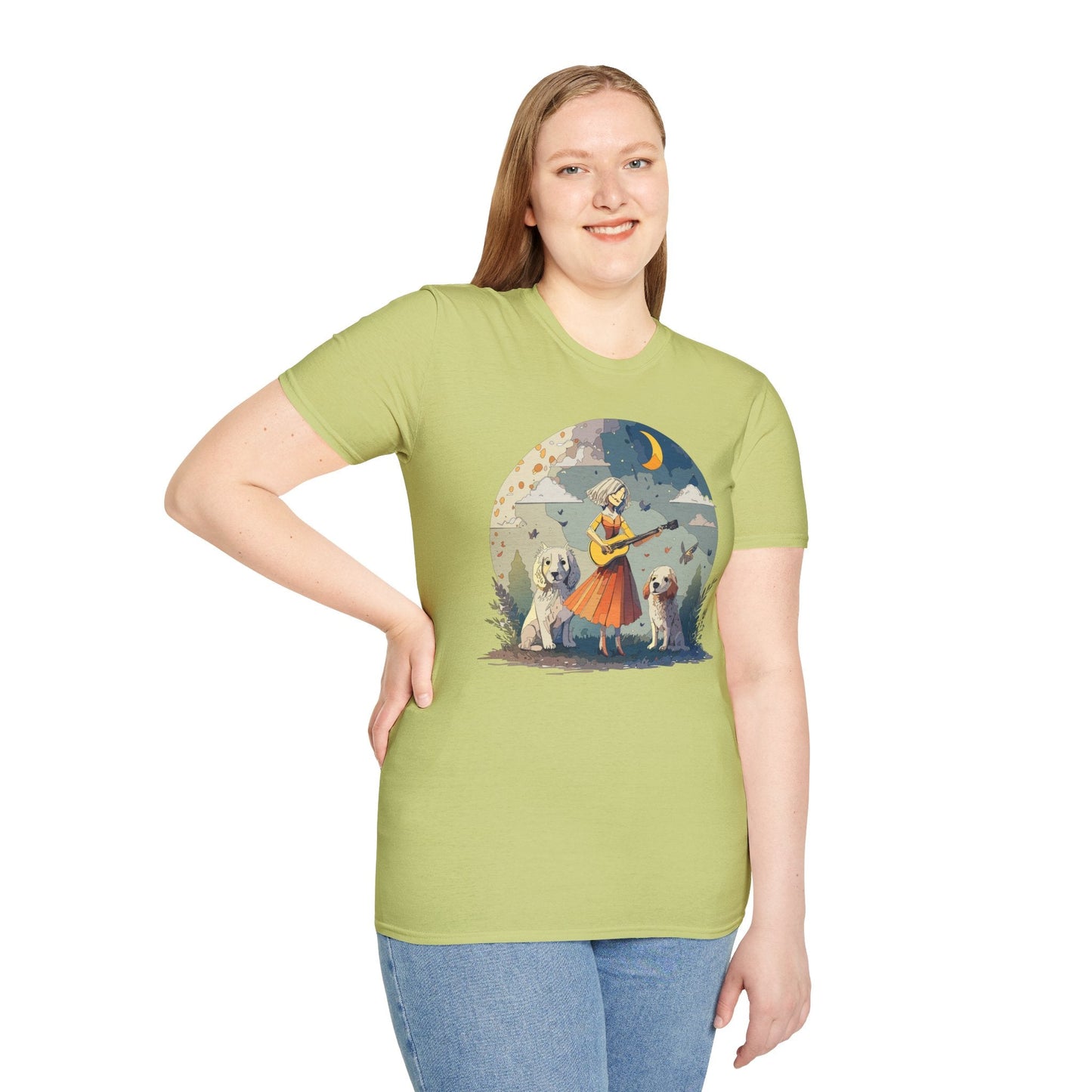 Womens Graphic T Shirts Art Design Tee Softstyle Gildan 64000 100 Percent Cotton