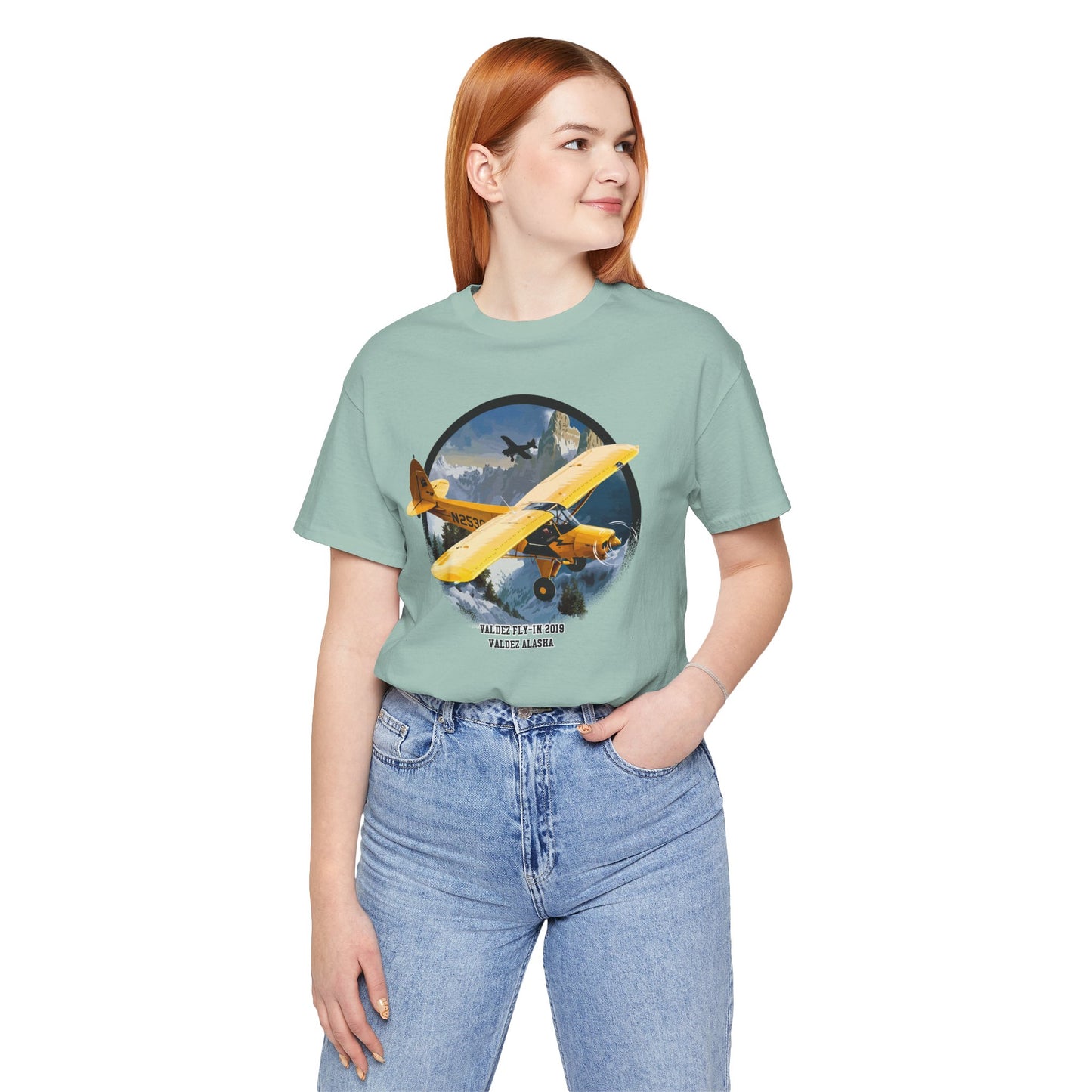 Retro Plane Graphic Design Tee, Plane Shirt, Vintage Tees, Art Design T-Shirt, Graphic Tee, Retro Art Shirts