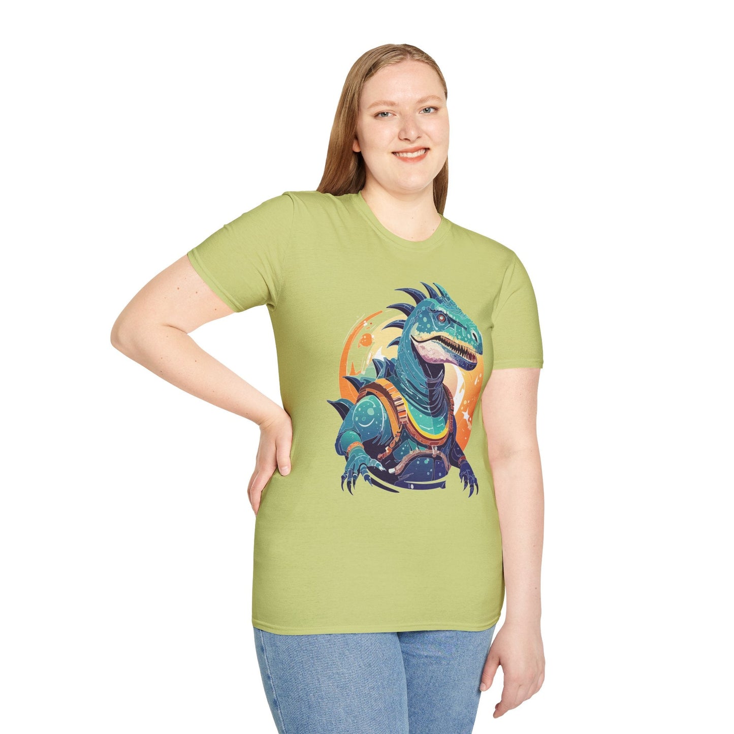 Alien Graphic Unisex Cotton Softstyle UFO Artwork Tee 17