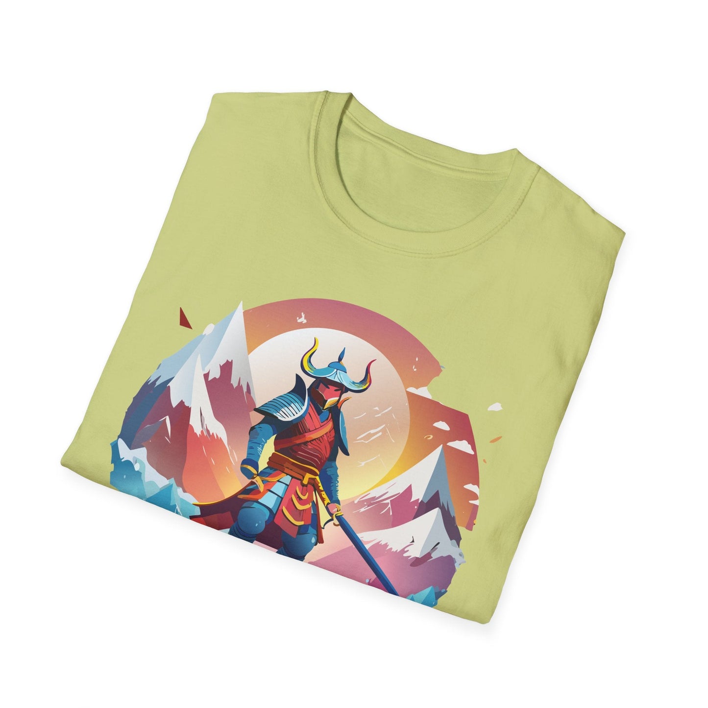 Samurai Style T Shirt Unisex Softstyle 64000 100 Percent Ring Spun Cotton Comfortable Tee