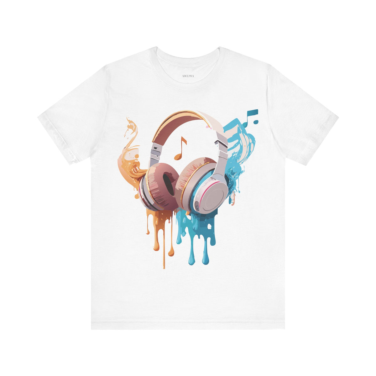 Music Graphic Unisex Cotton Bella+Canvas Tee with Art Design m142