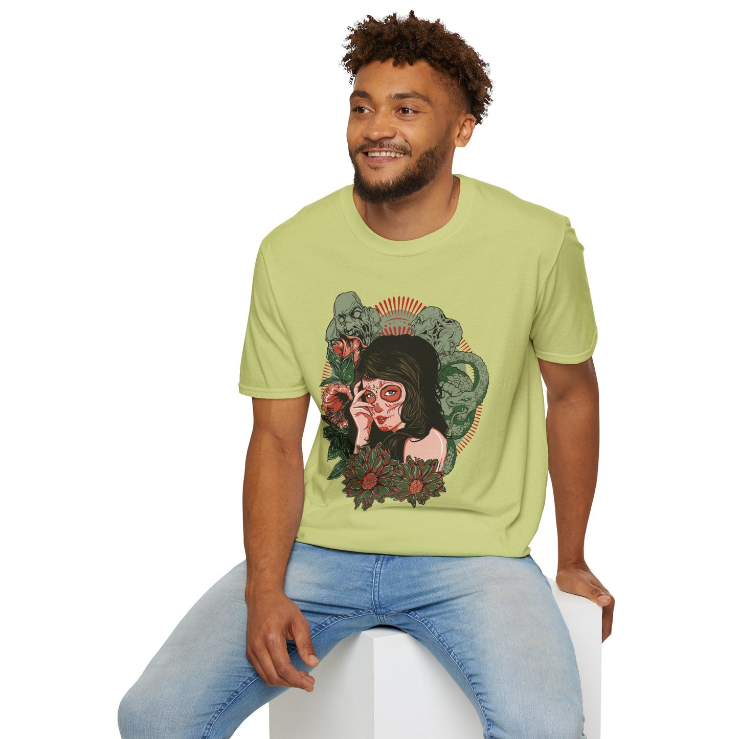 Art Design Graphic Tee Shirt Unisex Softstyle Cotton Art Shirt for Graphic Lovers
