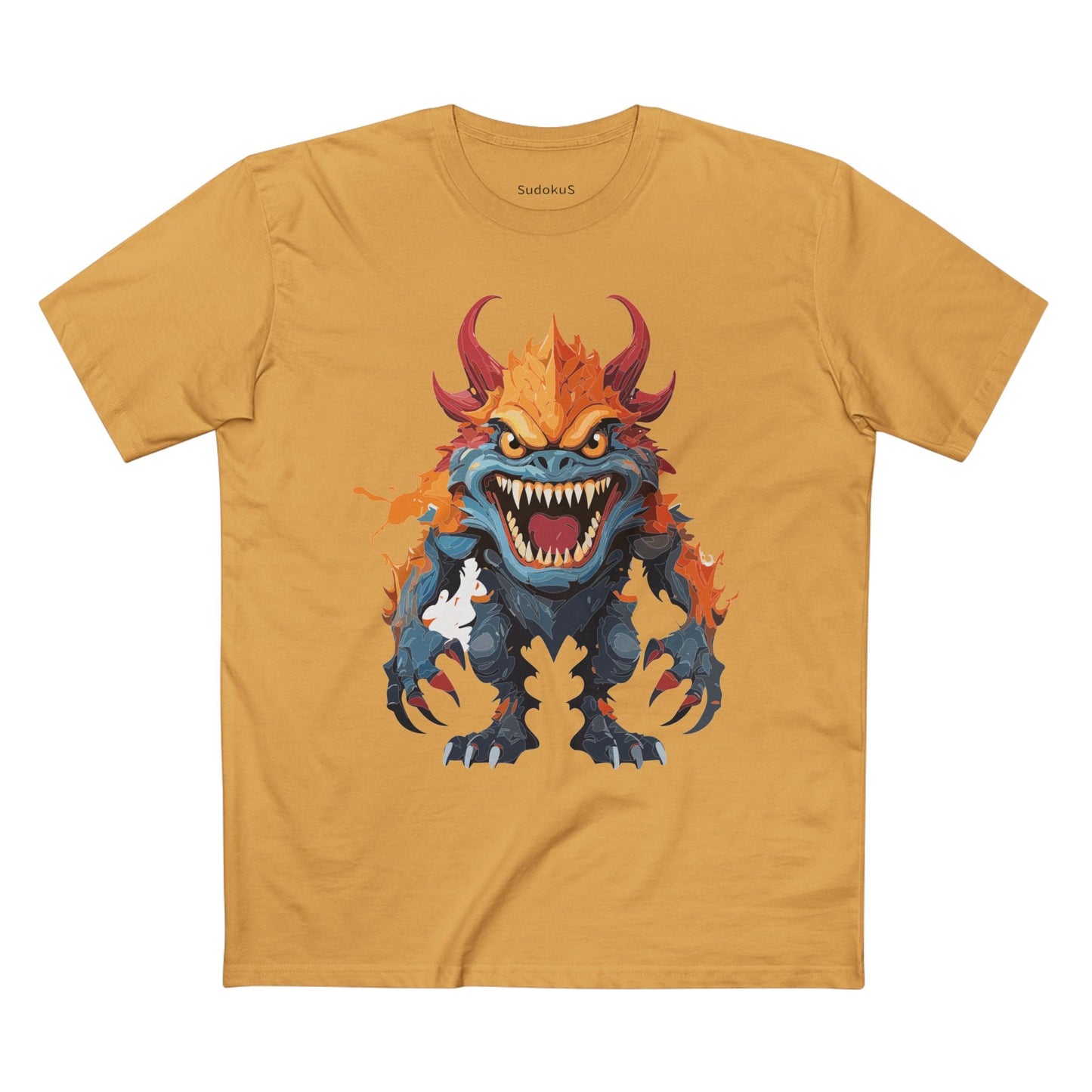 Cartoon Monsters Graphic Unisex 100 Cotton Staple Tee 33
