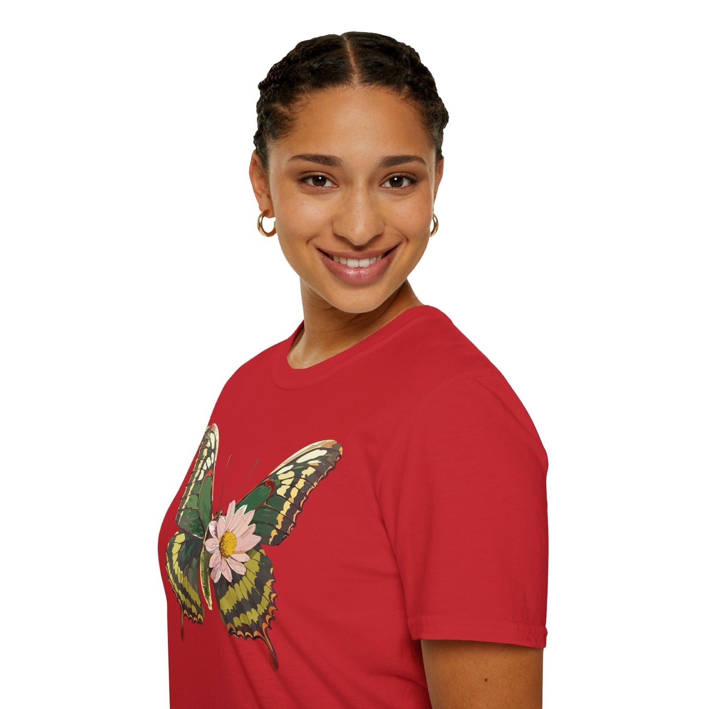 Butterfly Shirt Unisex Monarch Butterfly Tee Gildan Softstyle 64000 100% Ring Spun Cotton