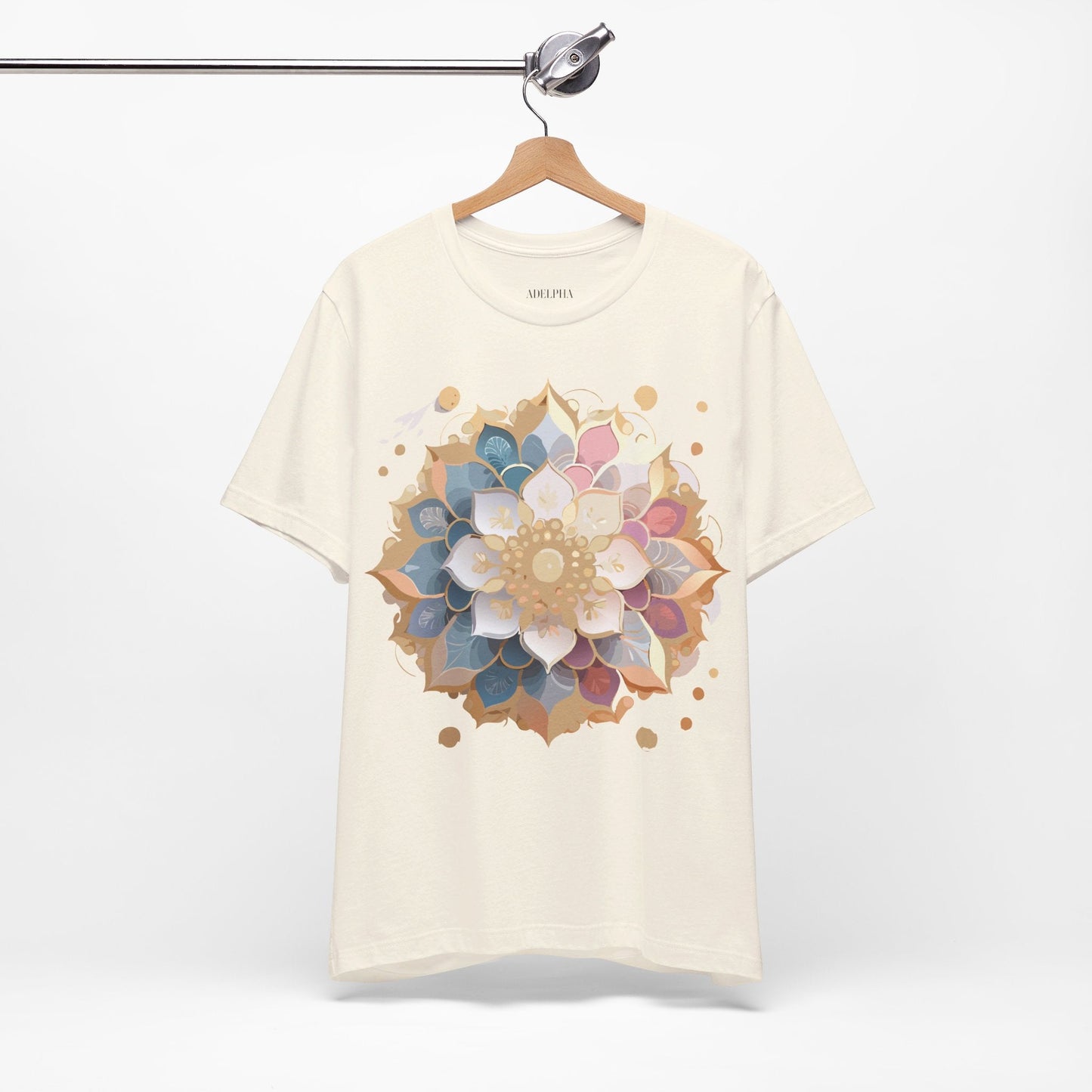 Mandala Graphic Tee For Men And Women By Adelpha Unisex Short Sleeve Art Design Shirt
