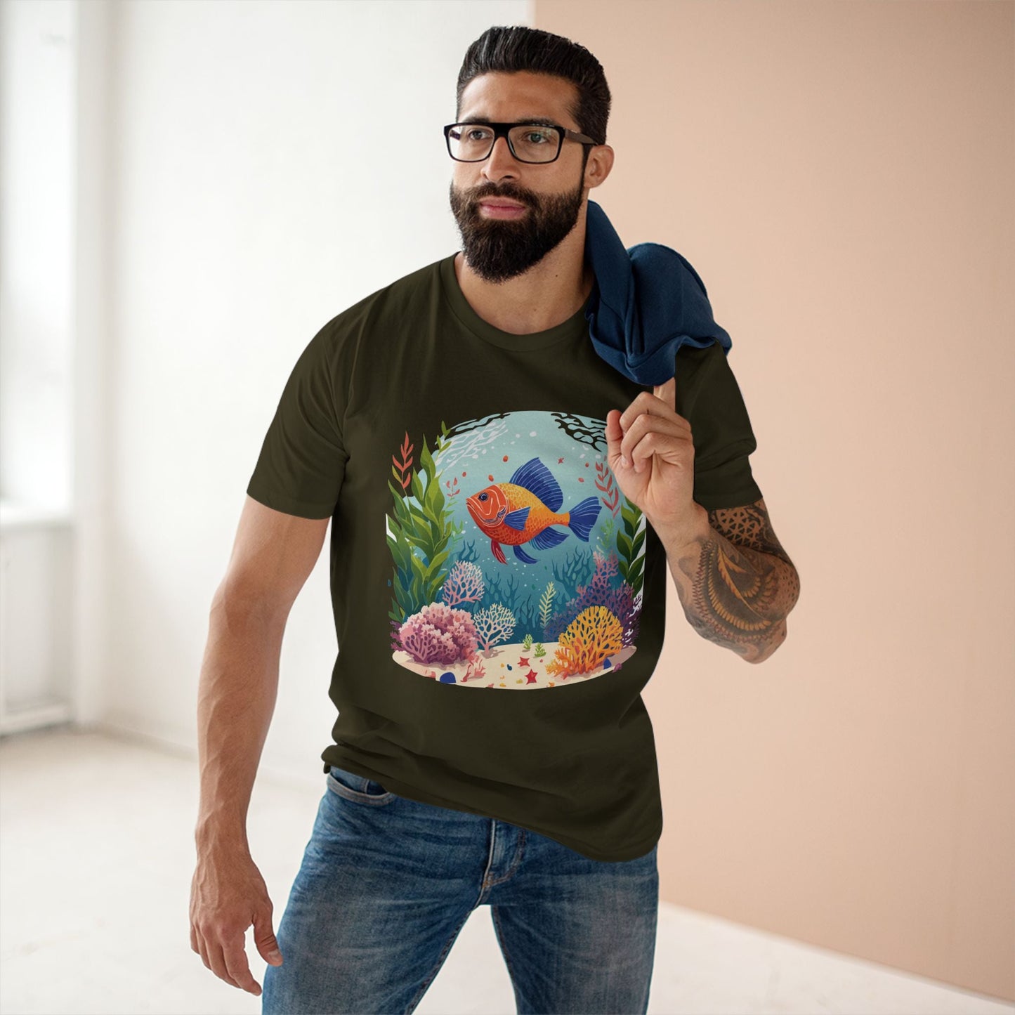Ocean Shirt Ocean Pacific OP 10 Unisex Premium Cotton Art Tee Retro Inspired Design
