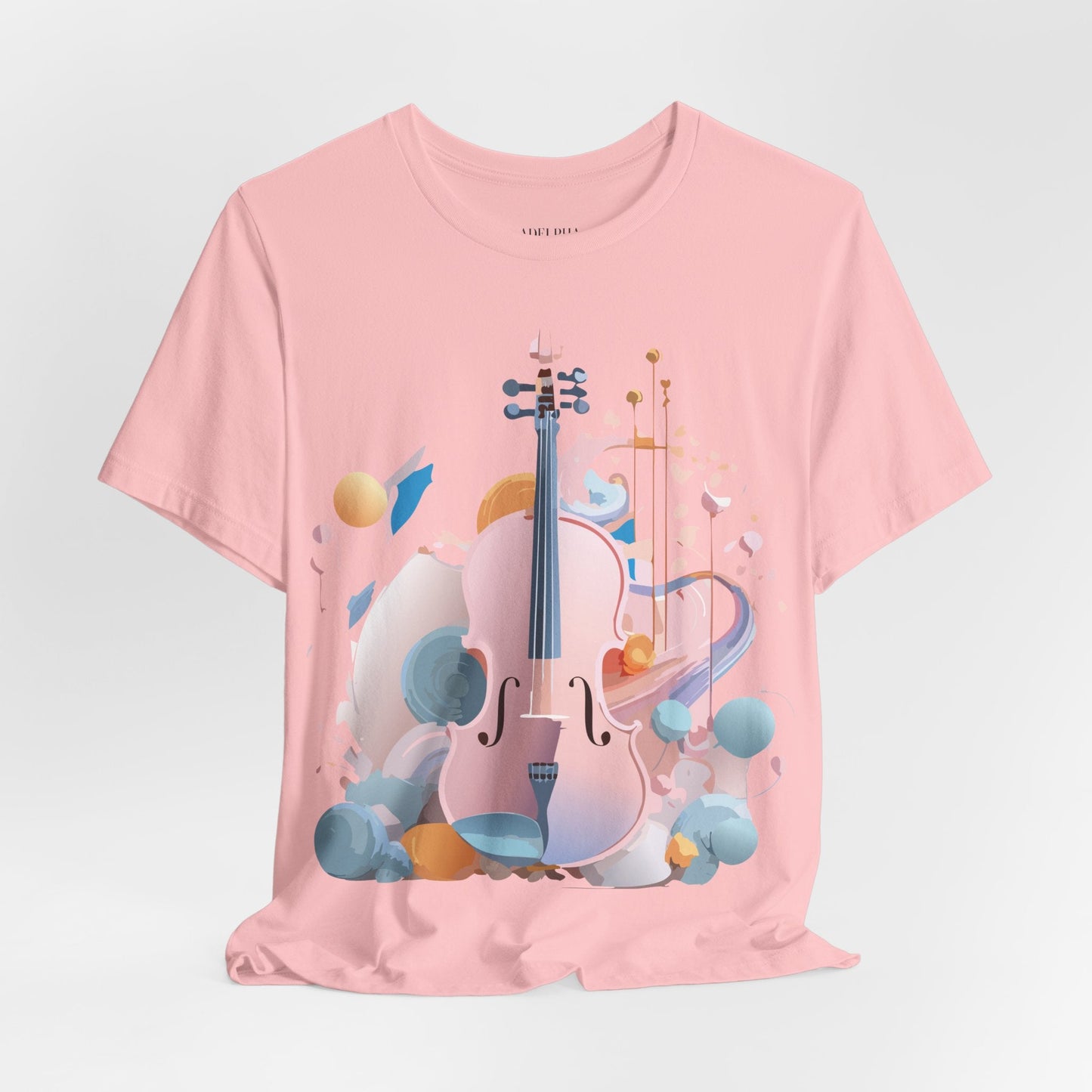 Music Graphic Unisex 100 Cotton Vintage Art with Musical Elements Tee 16