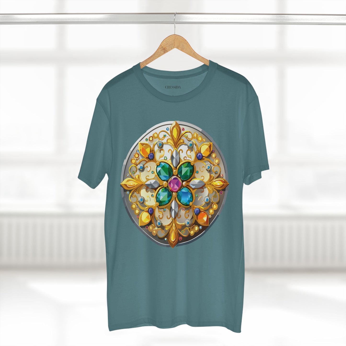 Medallion Graphic T-Shirt Unisex 100 Cotton With Gold Art Design Medal Tee 7