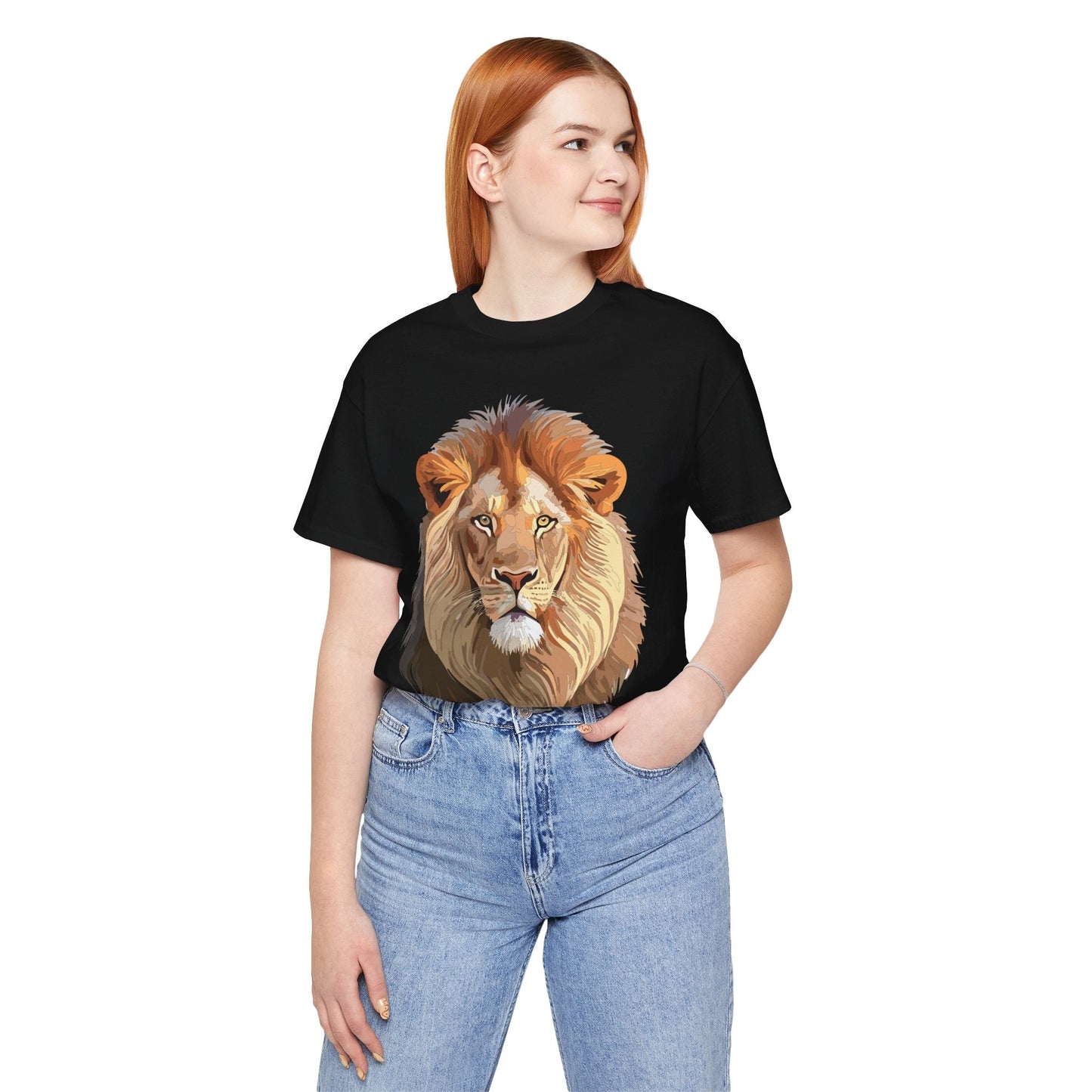 Unisex Animal Graphic Tee Shirt With Wild Animals Art Design For Everyday Wear Casual