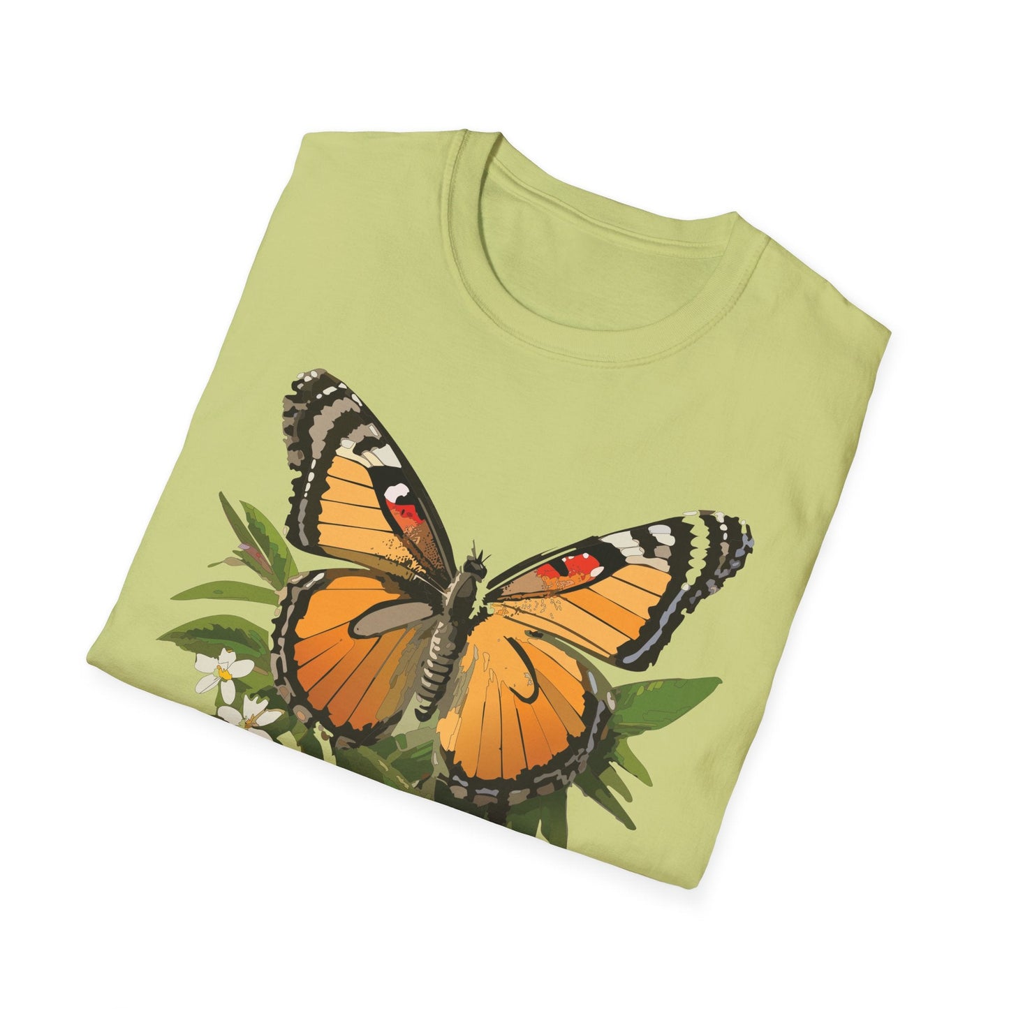 Monarch Butterfly Shirt Unisex Softstyle Tee 100 Percent Ring Spun Cotton Gildan 64000