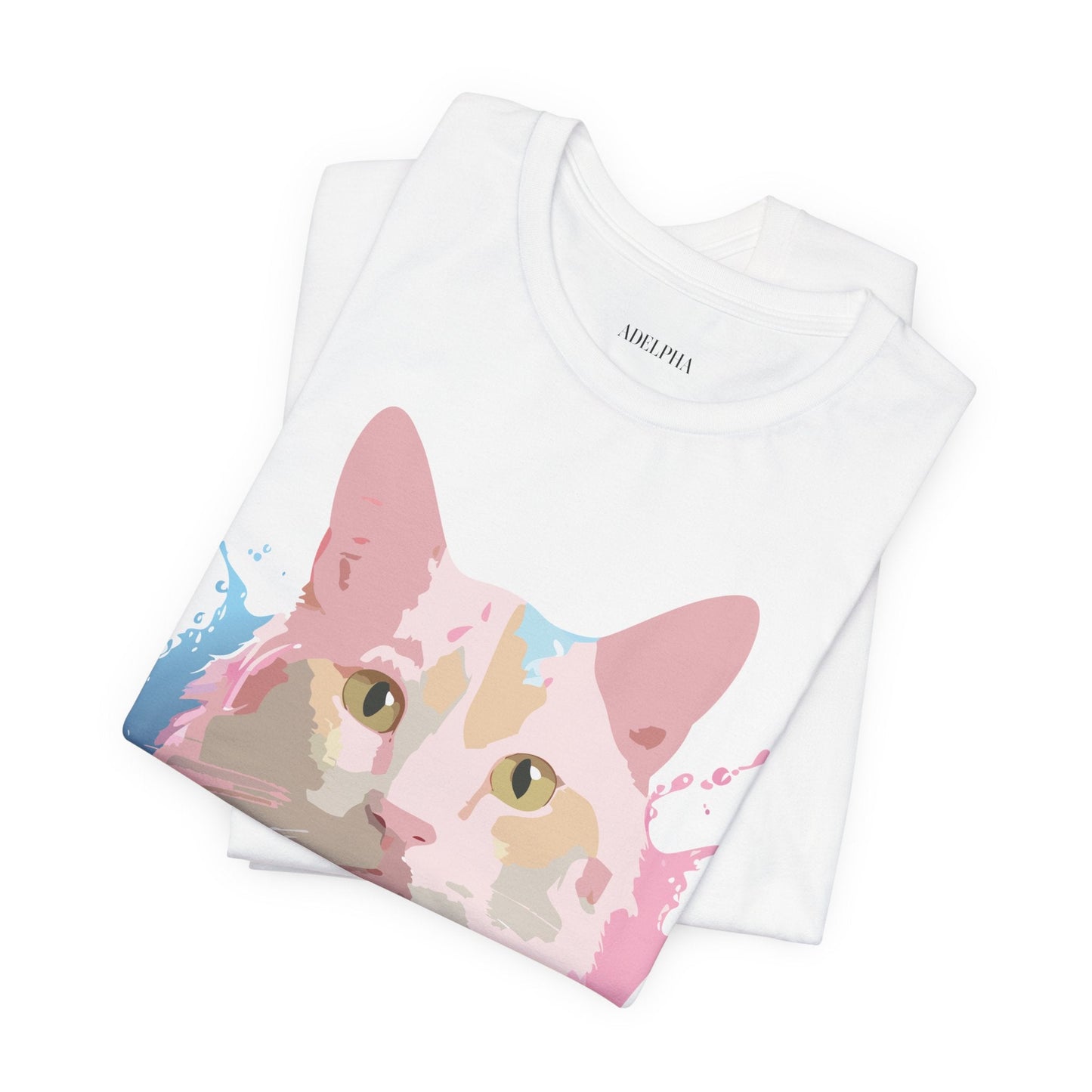Cat Graphic Tee Unisex Vintage Style Shirt Adelpha Art Design