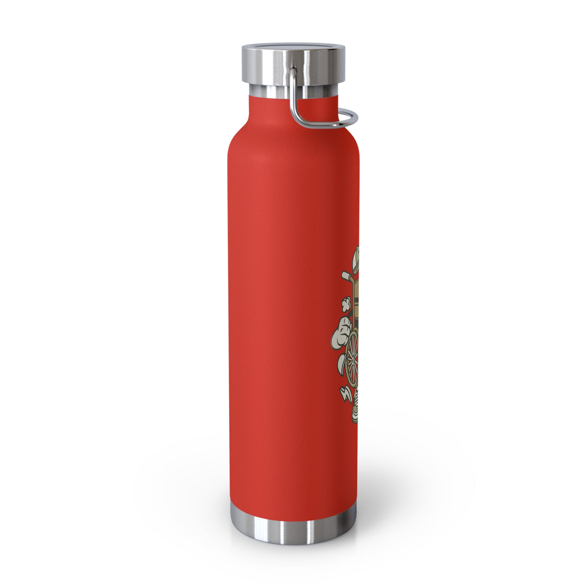 22oz Copper Insulated Water Bottle with Cartoon Design - CV43