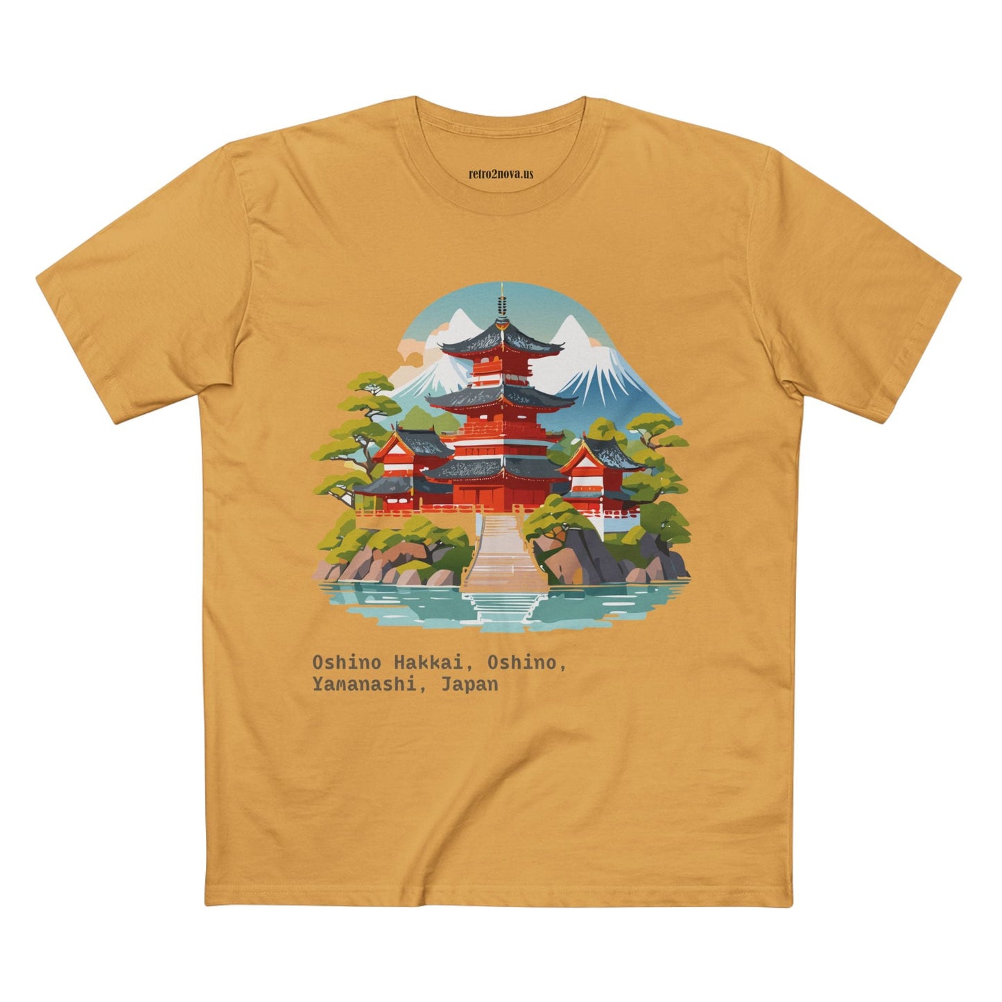 Retro2Nova Unisex Japan Shirt Travel Shirt TT30 Premium Cotton Tee With Original Art Design