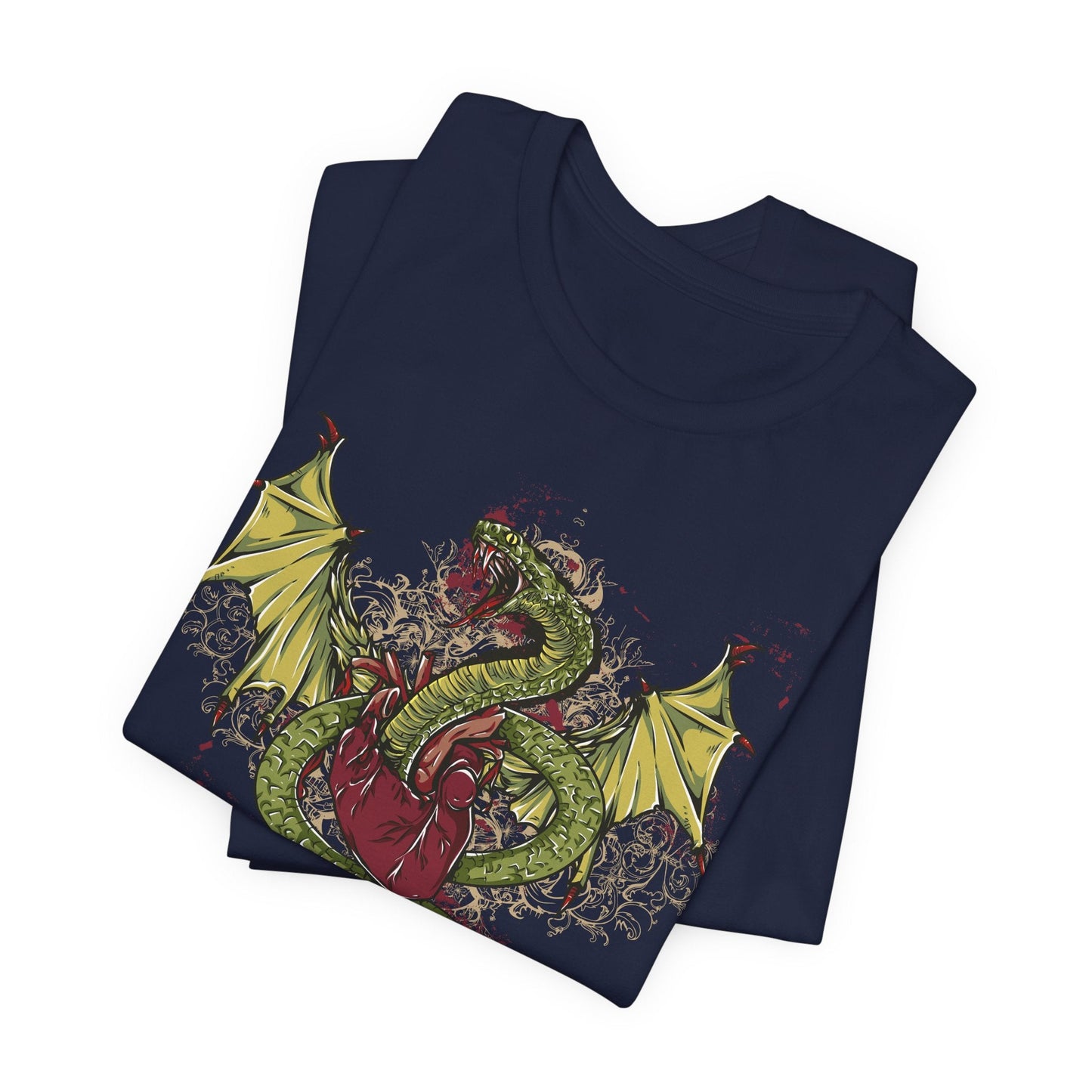 Dragon Illustration Graphic Unisex Cotton T-Shirt r29