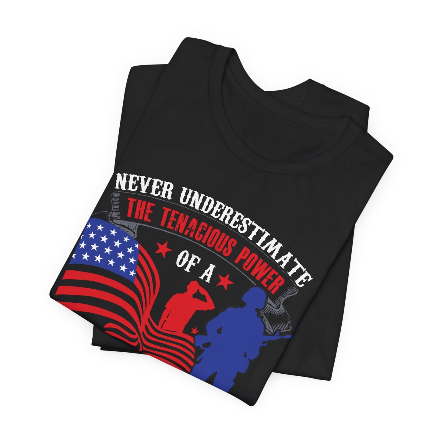 Army Veteran Patriotic Graphic Design Unisex Cotton T-Shirt v53