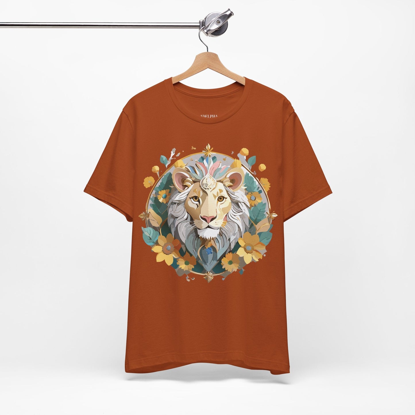 Medallion Graphic Unisex 100 Cotton Vintage Animal Medal Artwork Tee 58