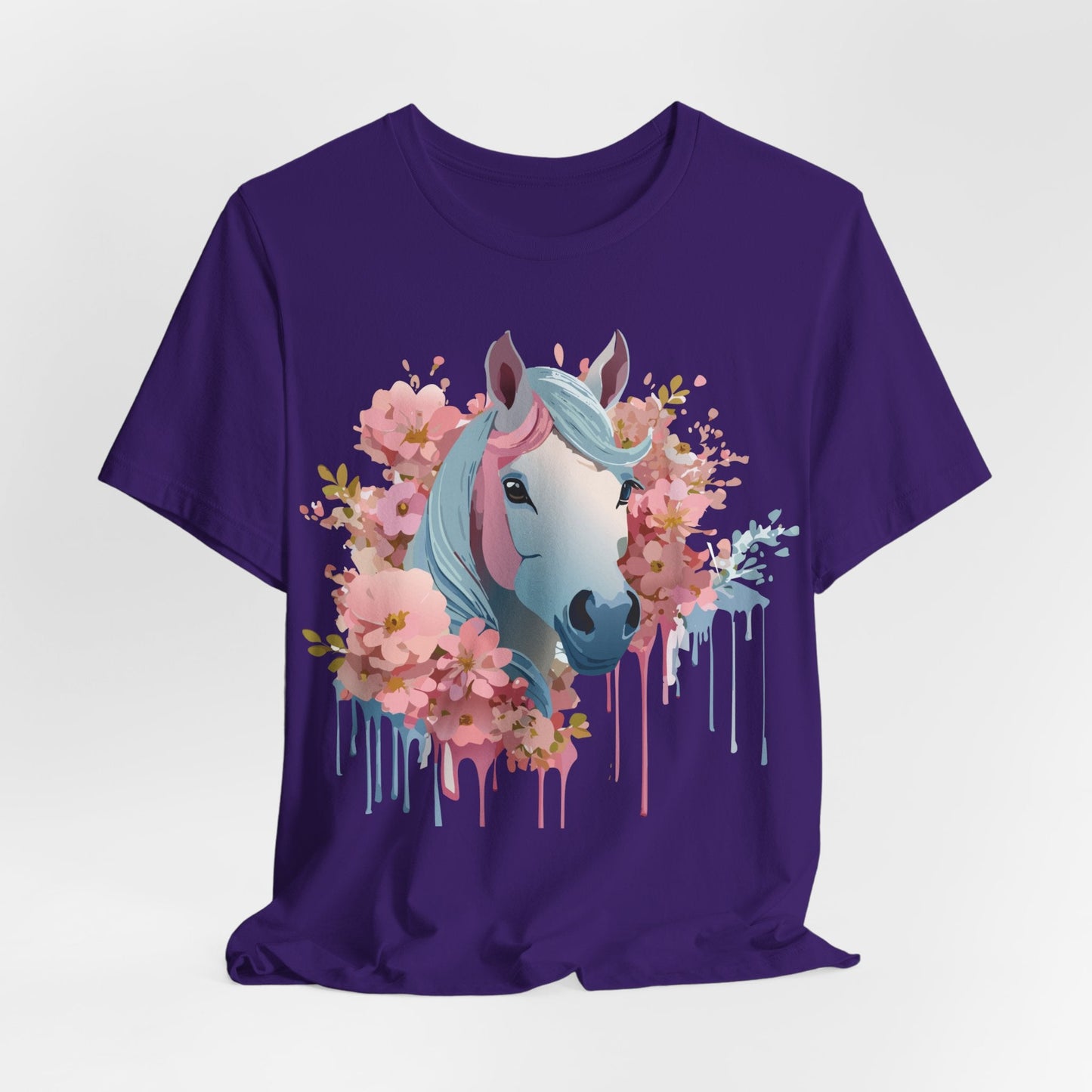 Horse Graphic Unisex 100 Cotton Vintage Animal Art T-Shirt 14
