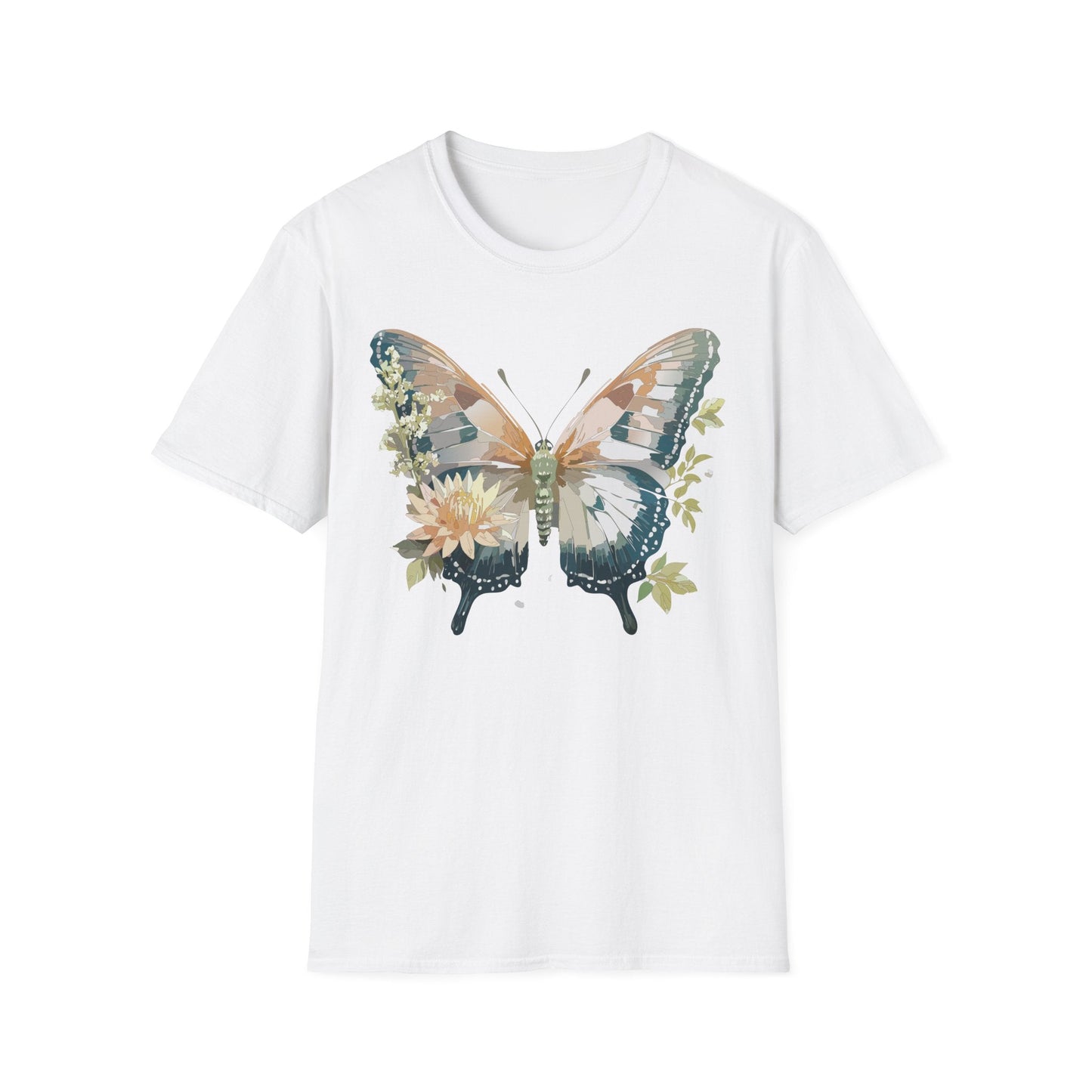 Unisex Butterfly Shirt Monarch Butterfly Tee Softstyle Gildan 64000 100 Cotton Breathable