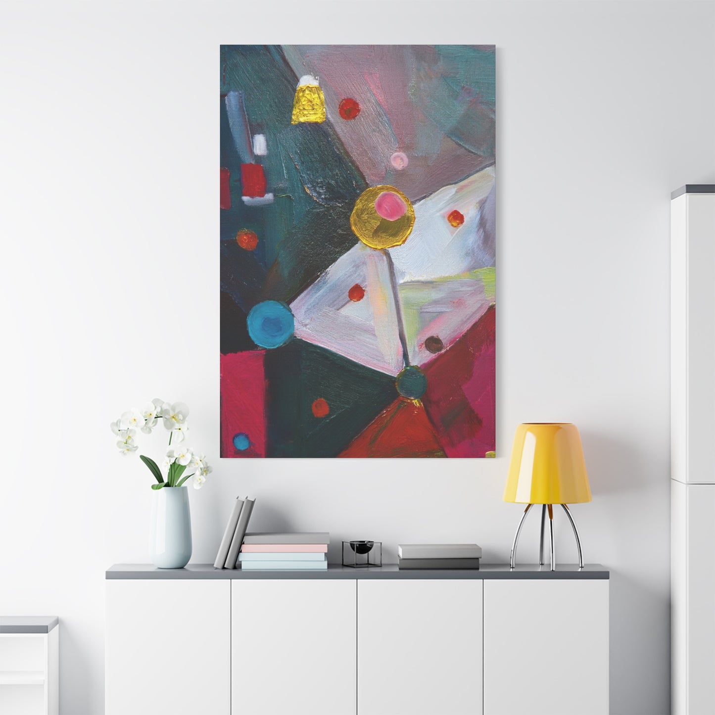 Abstract Oil Painting Print Canvas 20x24,20x30,24x30 24x32,24x36,30x40 32x48,36x48,40x60 Pine-Wood Inner Frame ABS-166