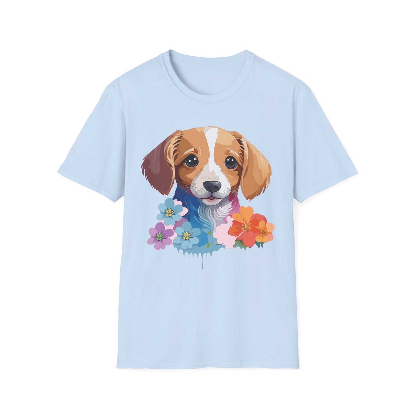 Unisex Dog Shirt Animal Graphic Tee Soft Cotton Gildan 64000