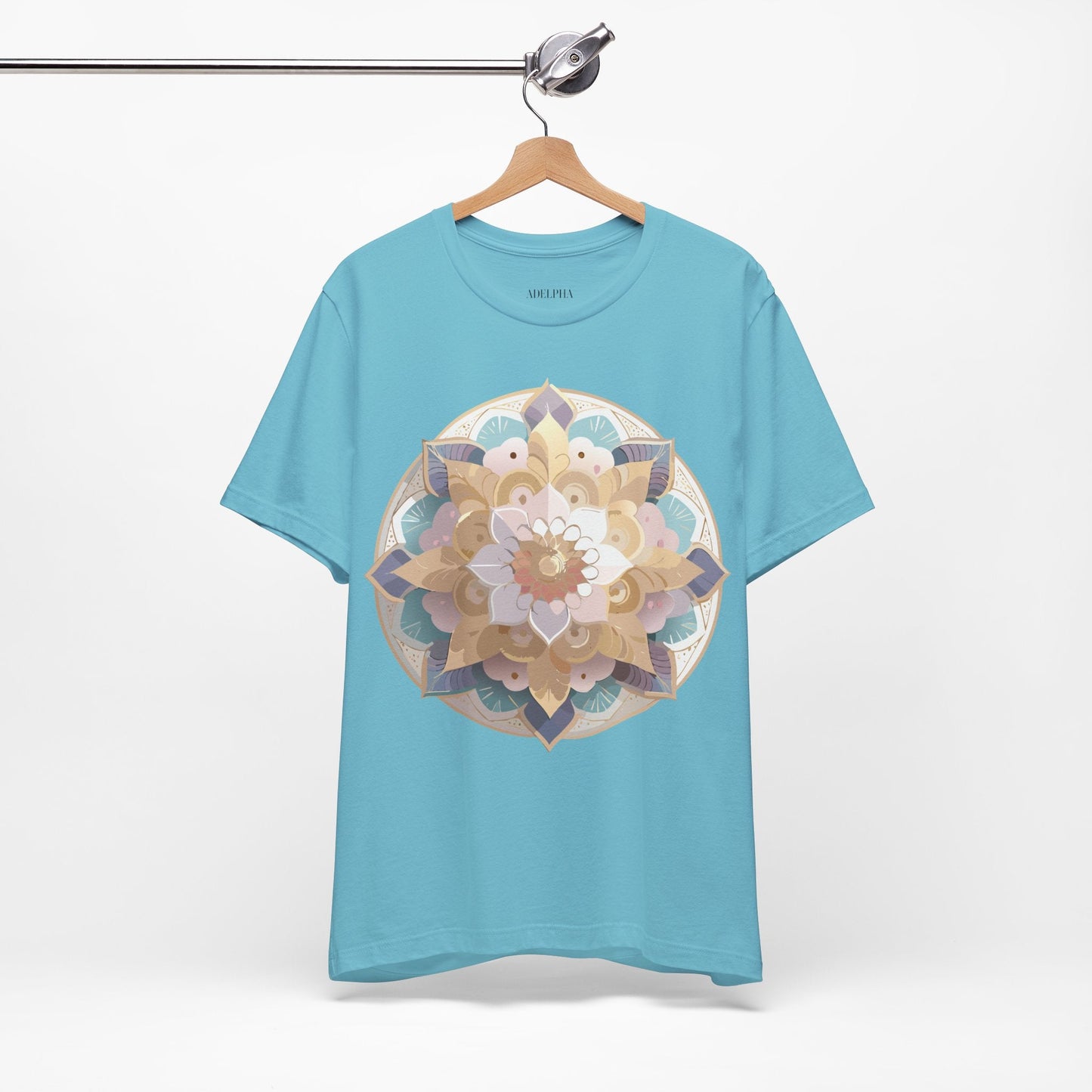Mandala Graphic Tee Unisex Jersey Short Sleeve Adelpha Art Design Vintage Inspired Artwork