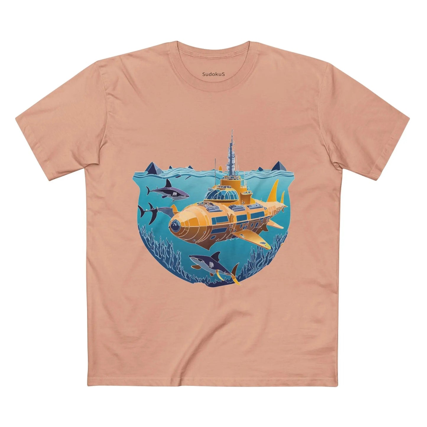 Ocean Coast Graphic Unisex 100 Cotton Staple Tee 16