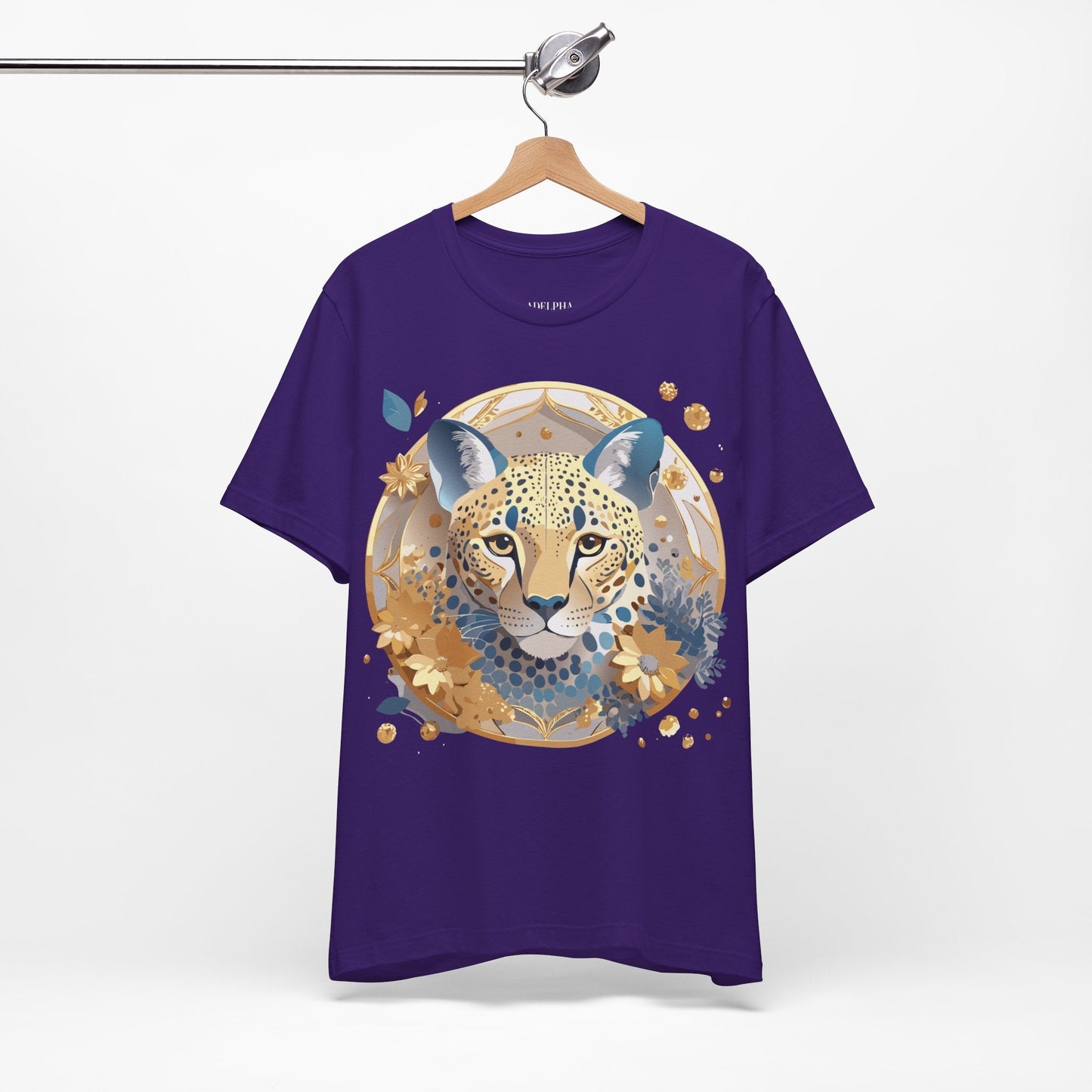 Adelpha Medallion Graphic Tee Unisex Short Sleeve Vintage Inspired Art Design Premium Cotton Jersey