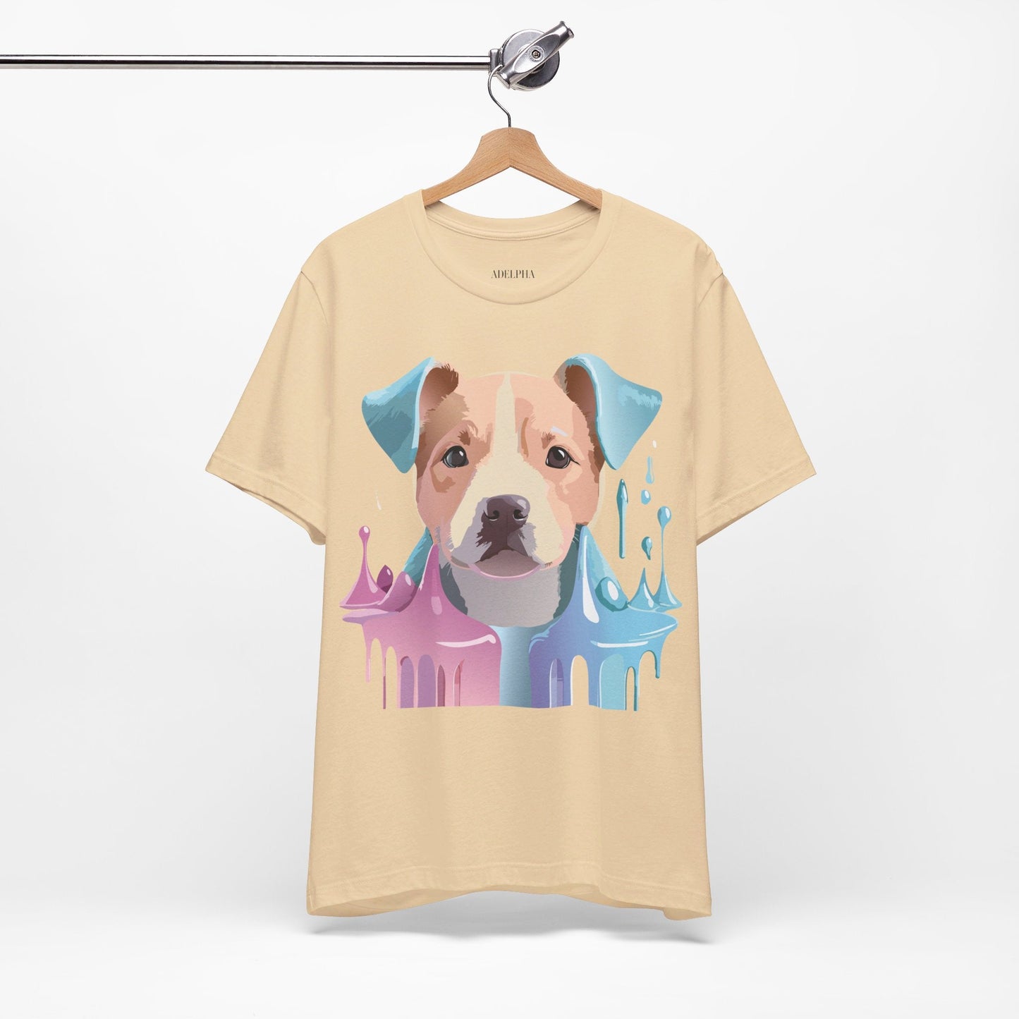 Dog Graphic T Shirt Unisex Jersey Short Sleeve Adelpha Vintage Art Tee Premium Comfort