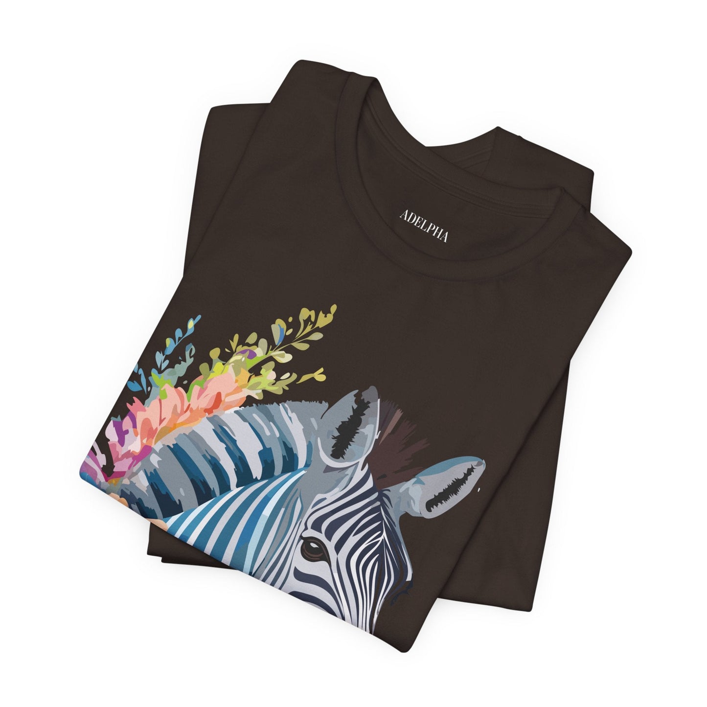 Zebra Graphic Unisex 100 Cotton Vintage Animal Art T-Shirt 2