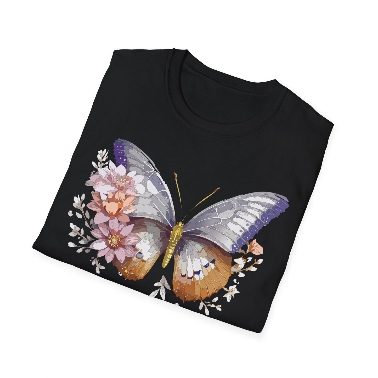 Butterfly Shirt Unisex T Shirt 100 Percent Ring Spun Cotton Gildan Softstyle Tee