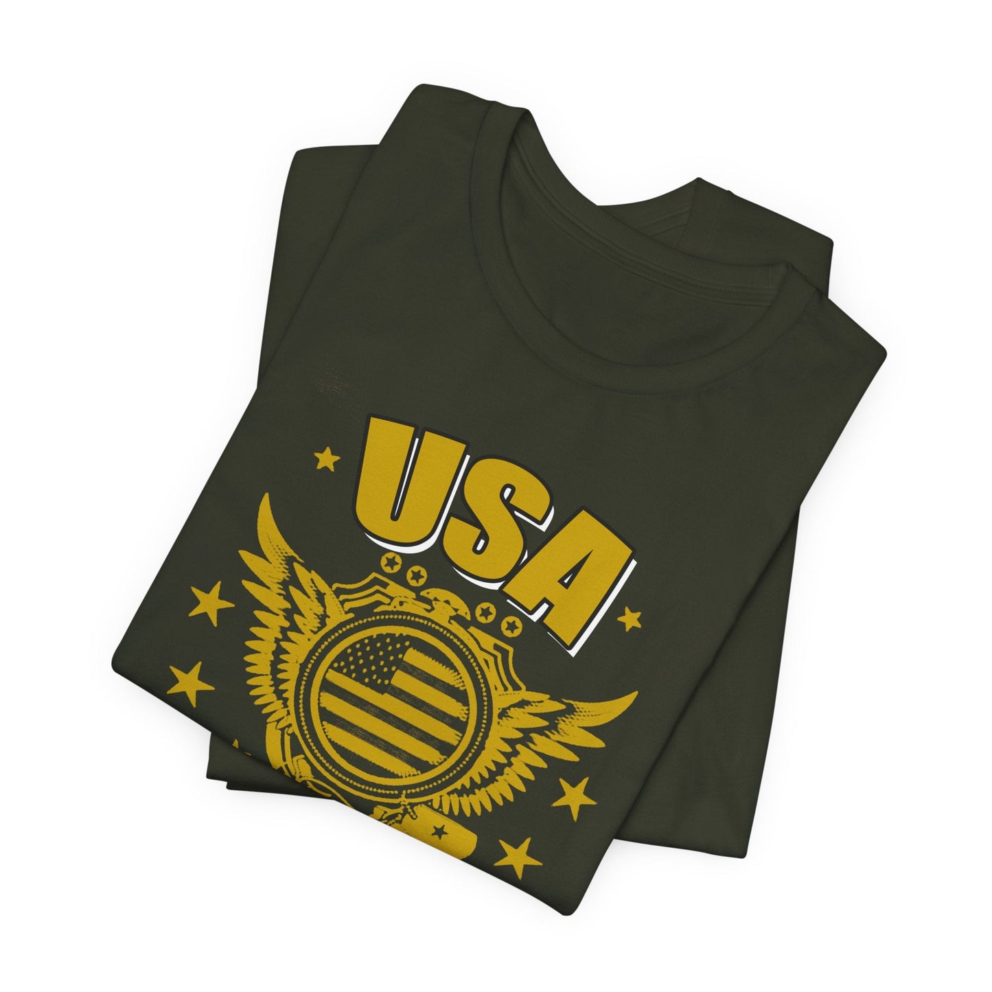 Army Veteran Patriotic Graphic Design Unisex Cotton T-Shirt v59