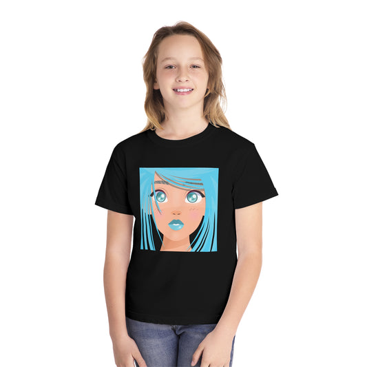 Youth Tee Shirt with Girl face