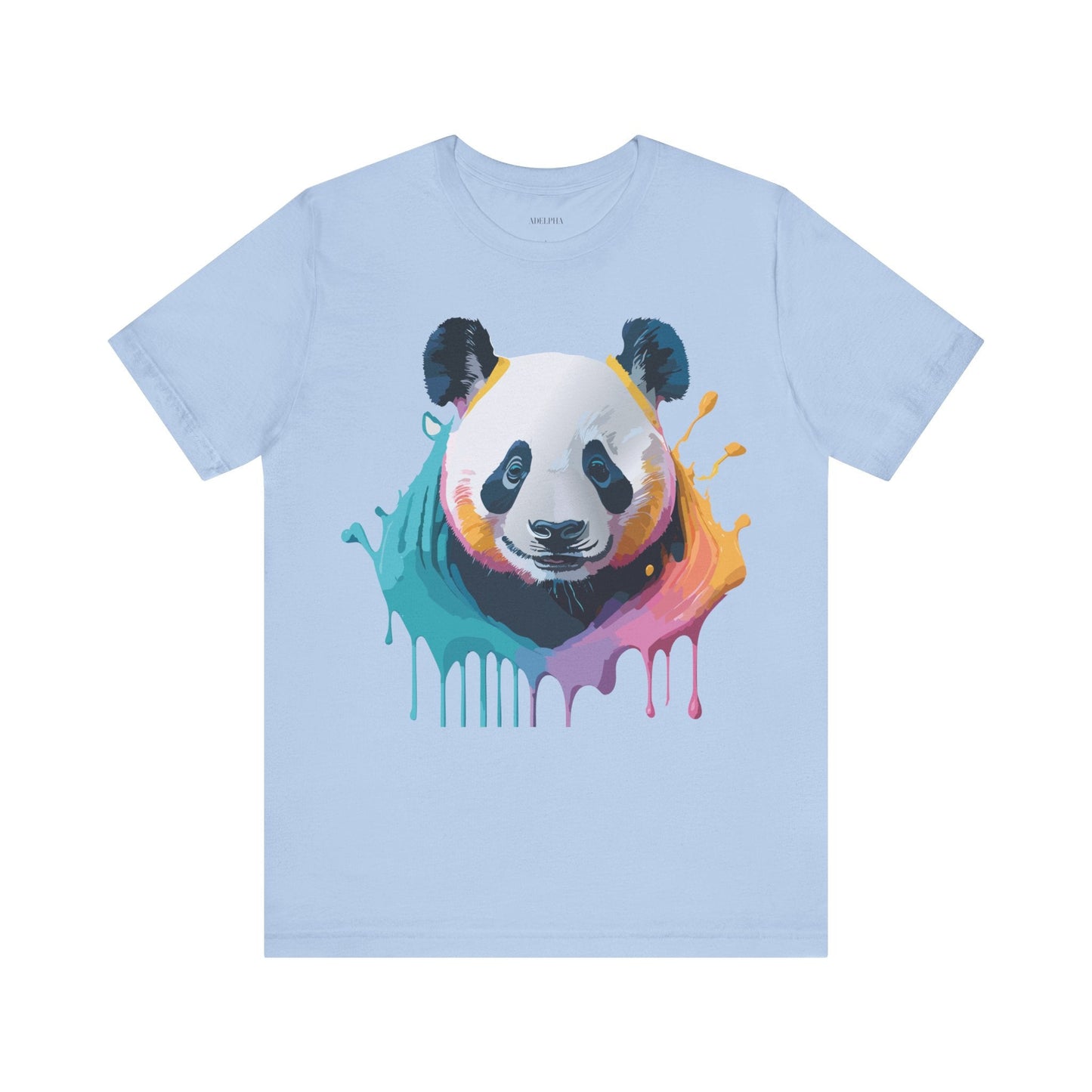 Panda Shirt Unisex Graphic Tee Vintage Inspired Art by Adelpha Premium Jersey Short Sleeve