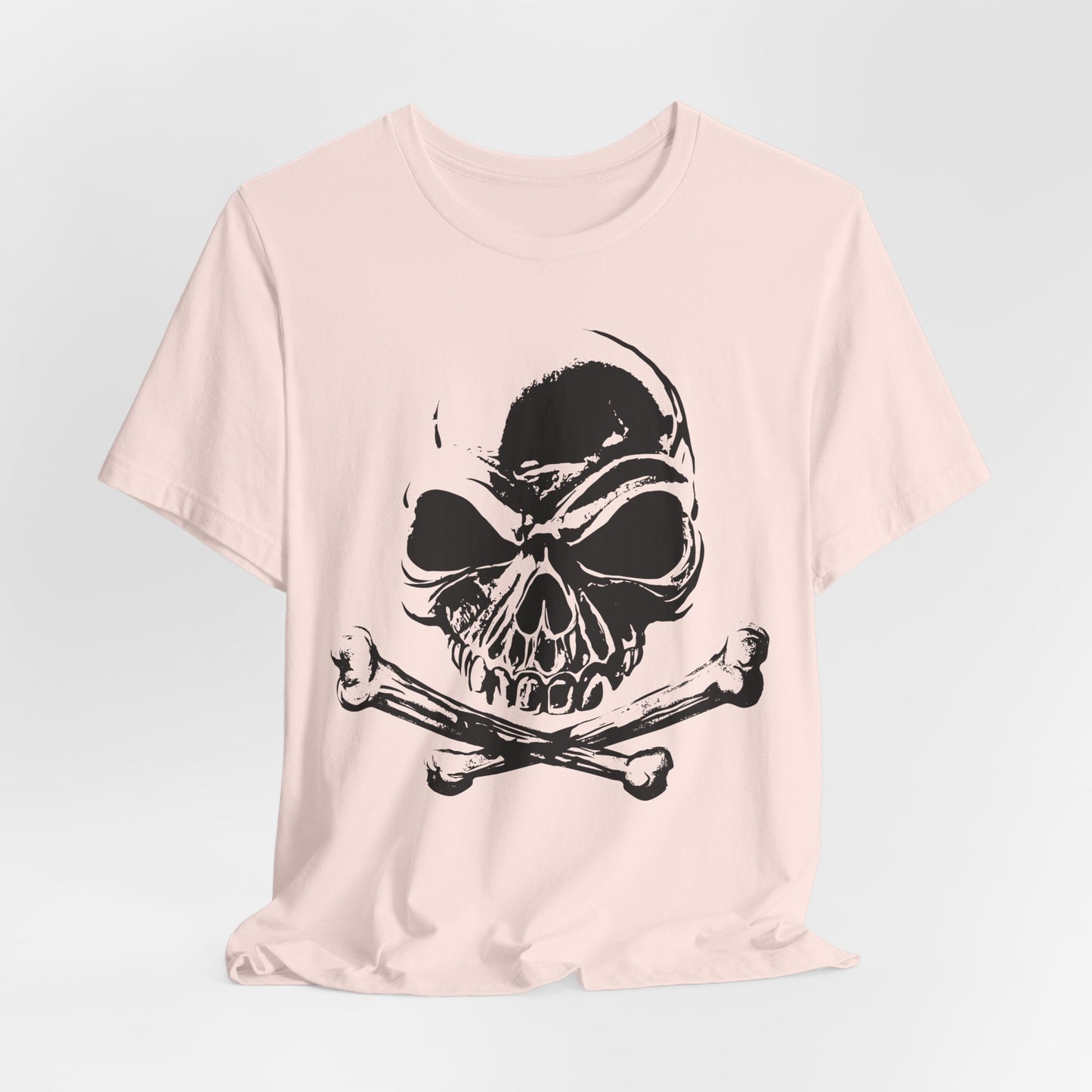 Black Skull Graphic Design Tee, Skull Shirt, Vintage Tees, Art Design T-Shirt, Vintage Graphic Tee, Art Shirts with Skulls