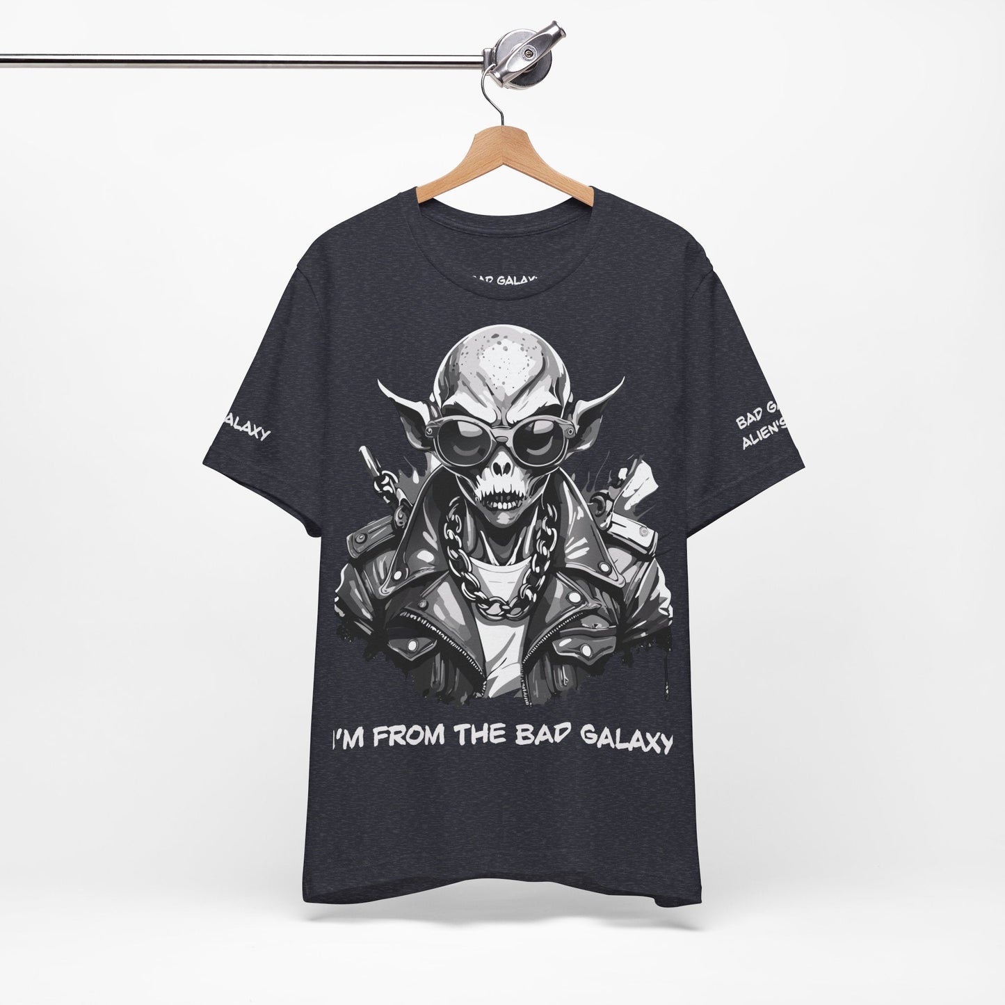 Alien Tee Shirt From Bad Galaxy Made To Order Free Shipping 100 Percent Cotton Eco Friendly In USA