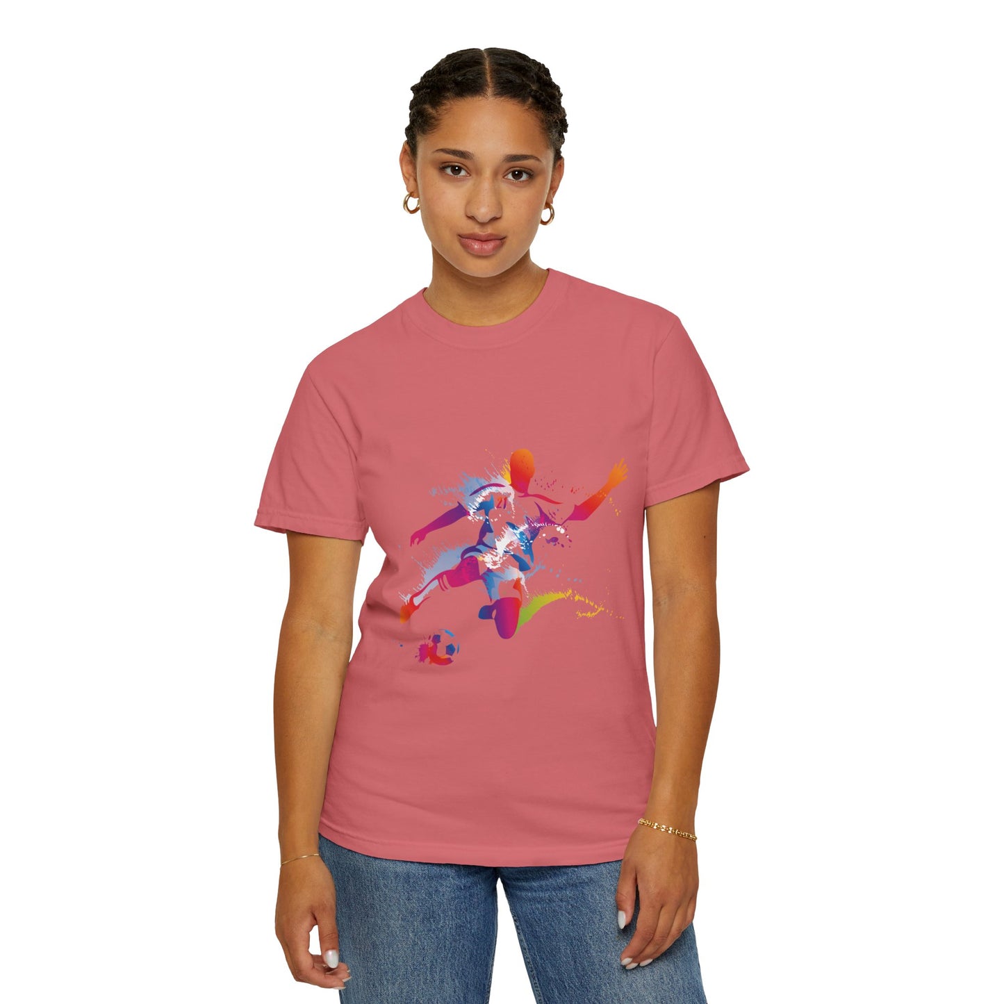 Unisex T-shirt with sports art design