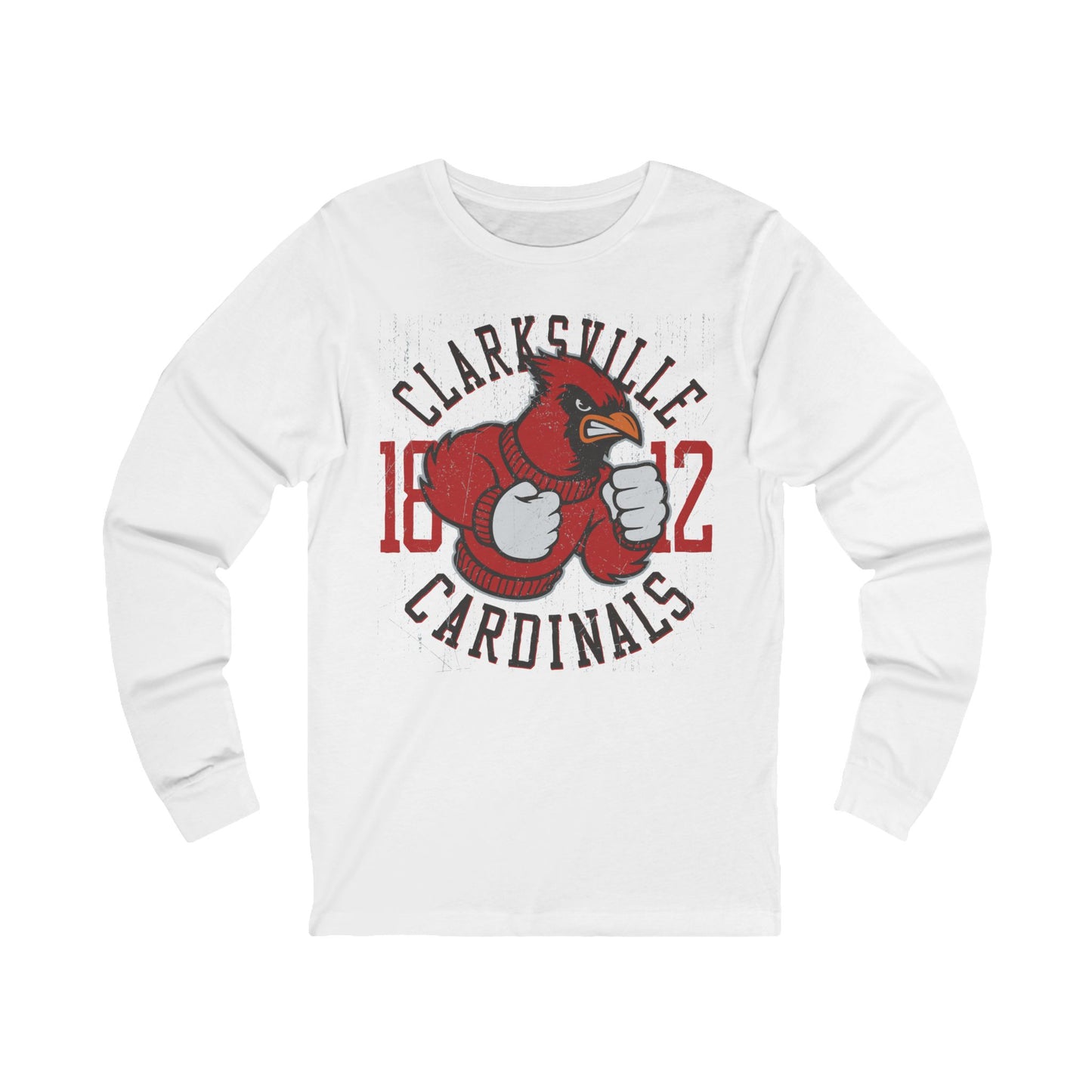 Varan3 Unisex Cardinals Logo Long Sleeve Tee, Sports Logo Jersey Shirt, Sports Cardinals T-Shirts with Long Sleeves