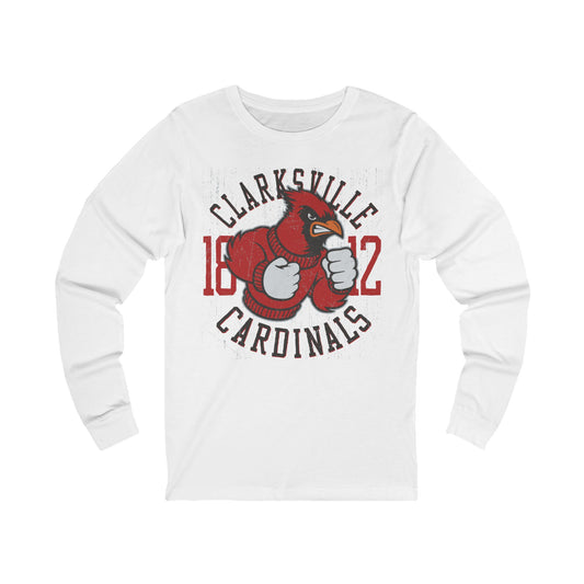 Varan3 Unisex Cardinals Logo Long Sleeve Tee, Sports Logo Jersey Shirt, Sports Cardinals T-Shirts with Long Sleeves