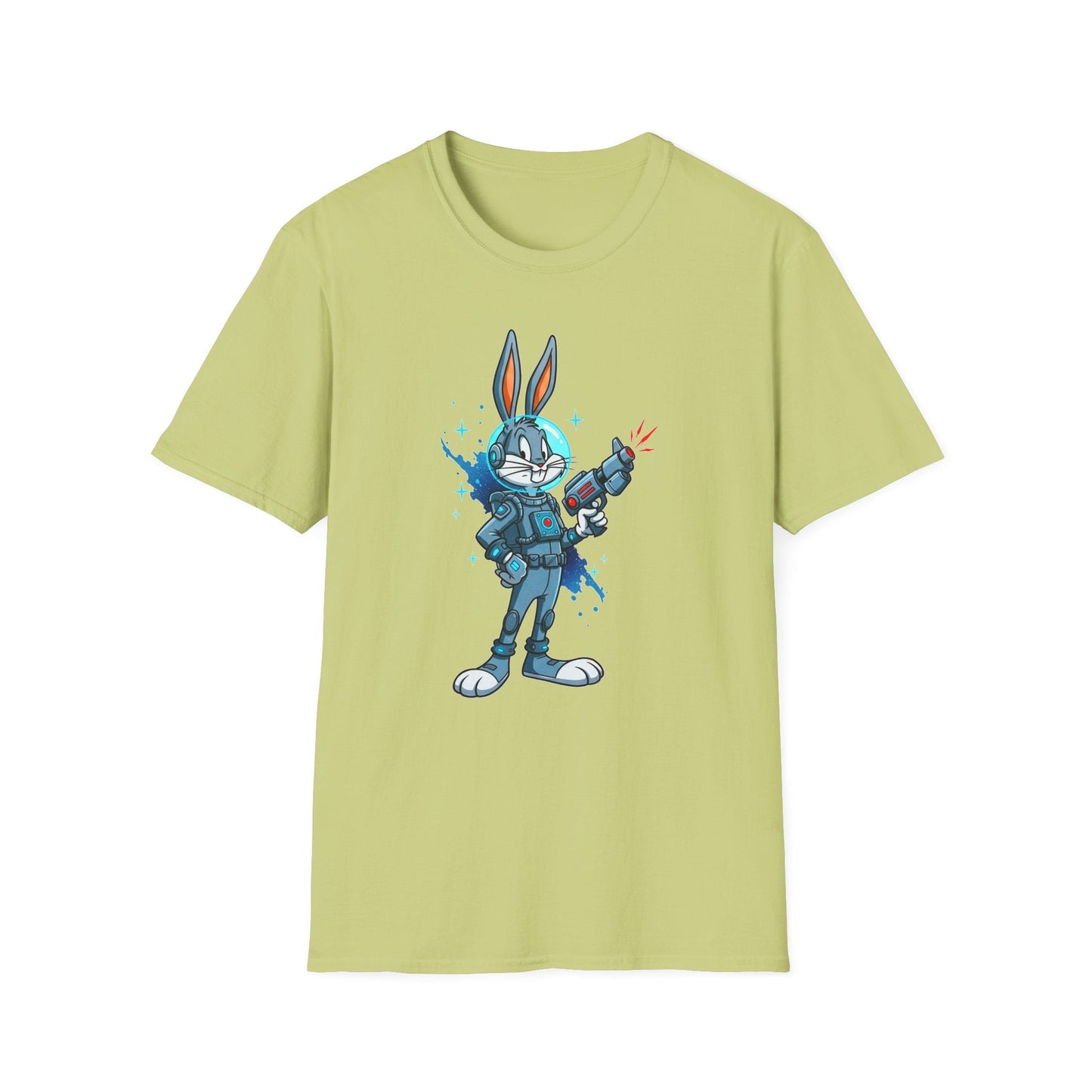 Bugs Bunny Shirt Unisex Gildan Softstyle 64000 Cartoon Tee 100 Percent Ring Spun Cotton