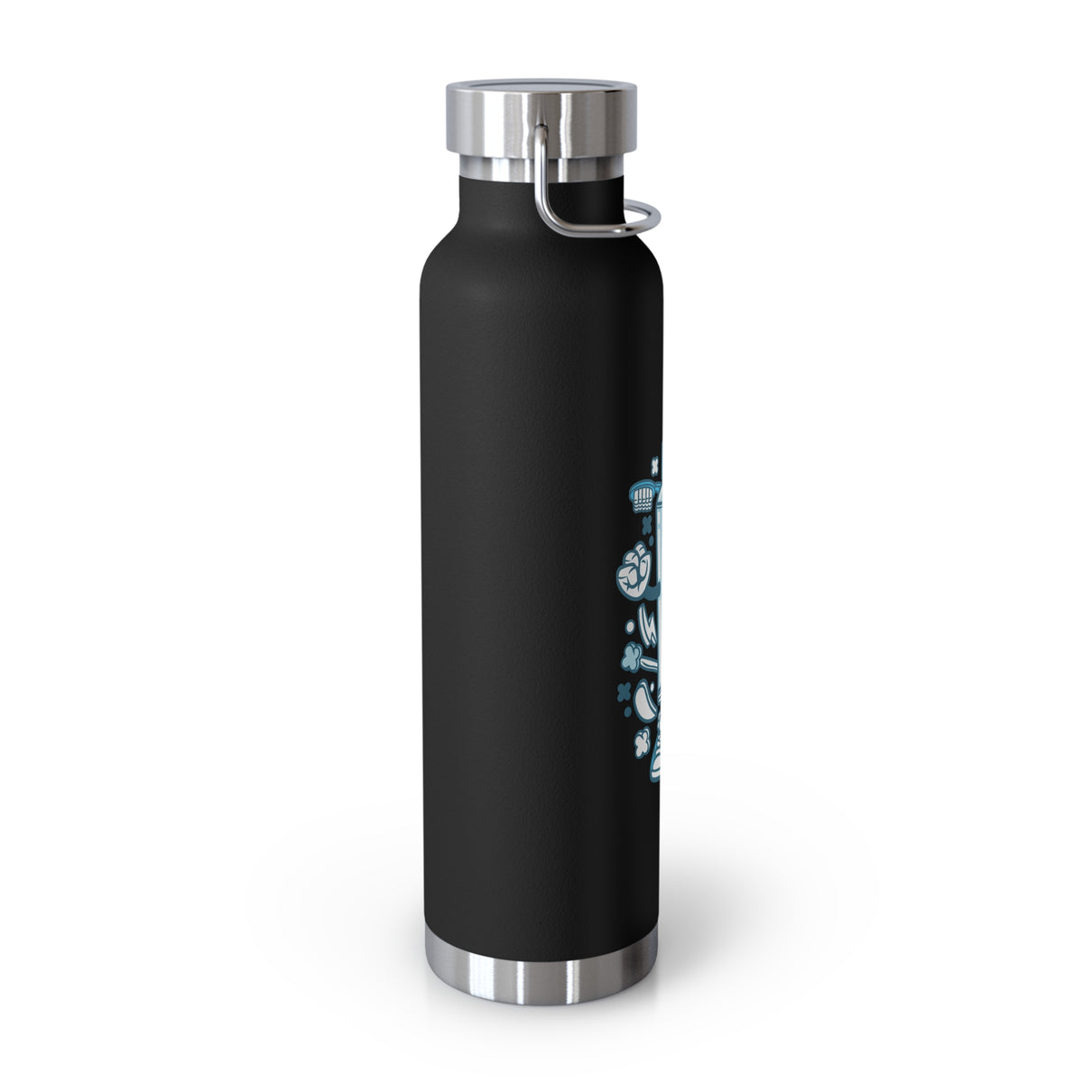 22oz Copper Insulated Water Bottle with Cartoon Design - CV39