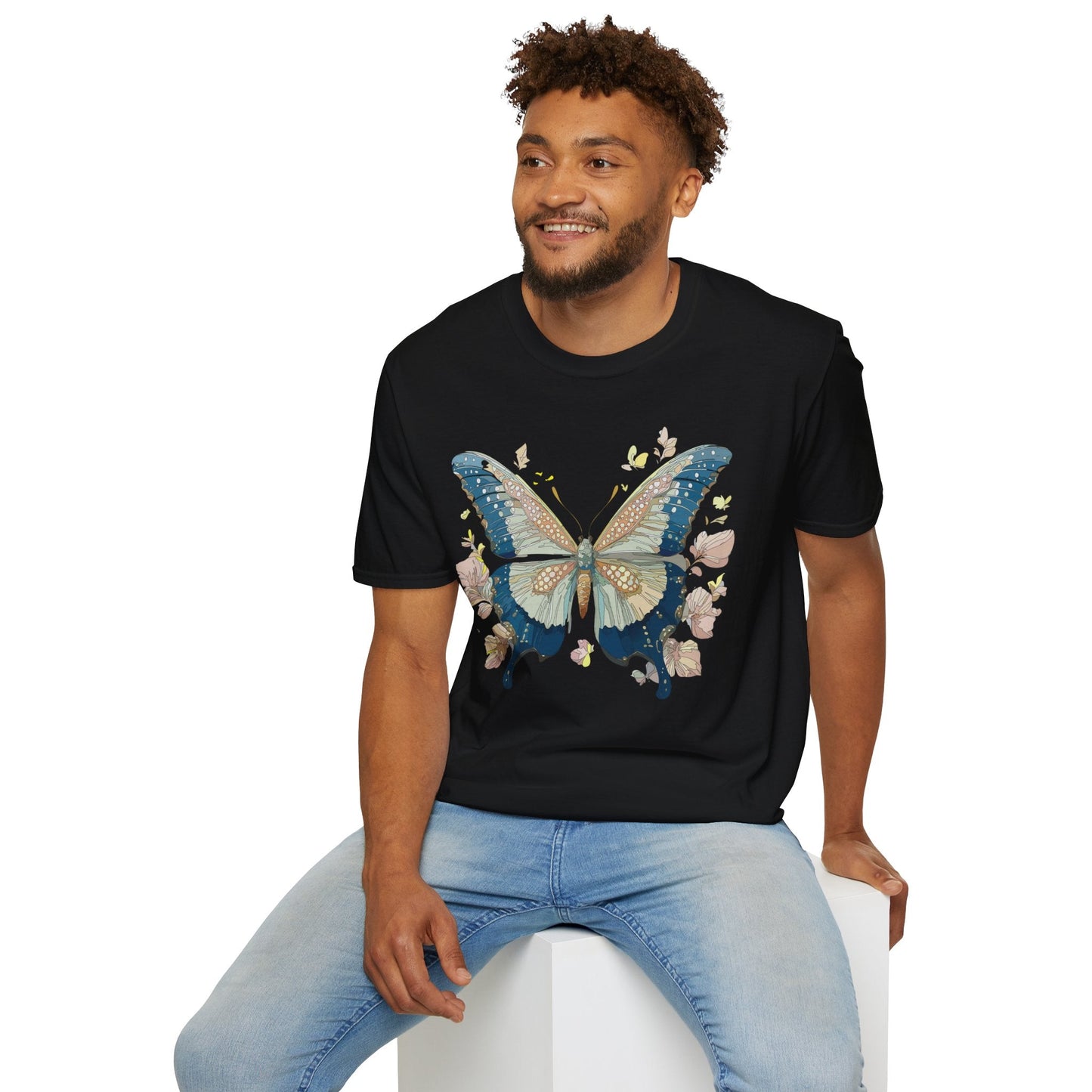 Butterfly Shirt Unisex T Shirt Monarch Butterfly Softstyle Gildan 100 Cotton Tee