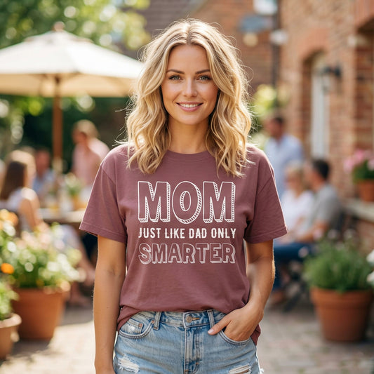 Mom T-shirt Mother's Day Mama Tee Unisex Comfort Colors Garment-Dyed Cotton h35
