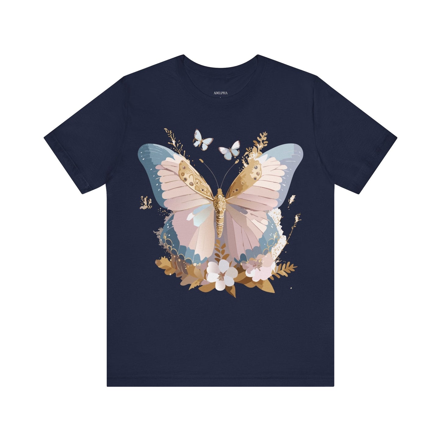 Butterfly Graphic Tee Unisex Short Sleeve Art Design By Adelpha