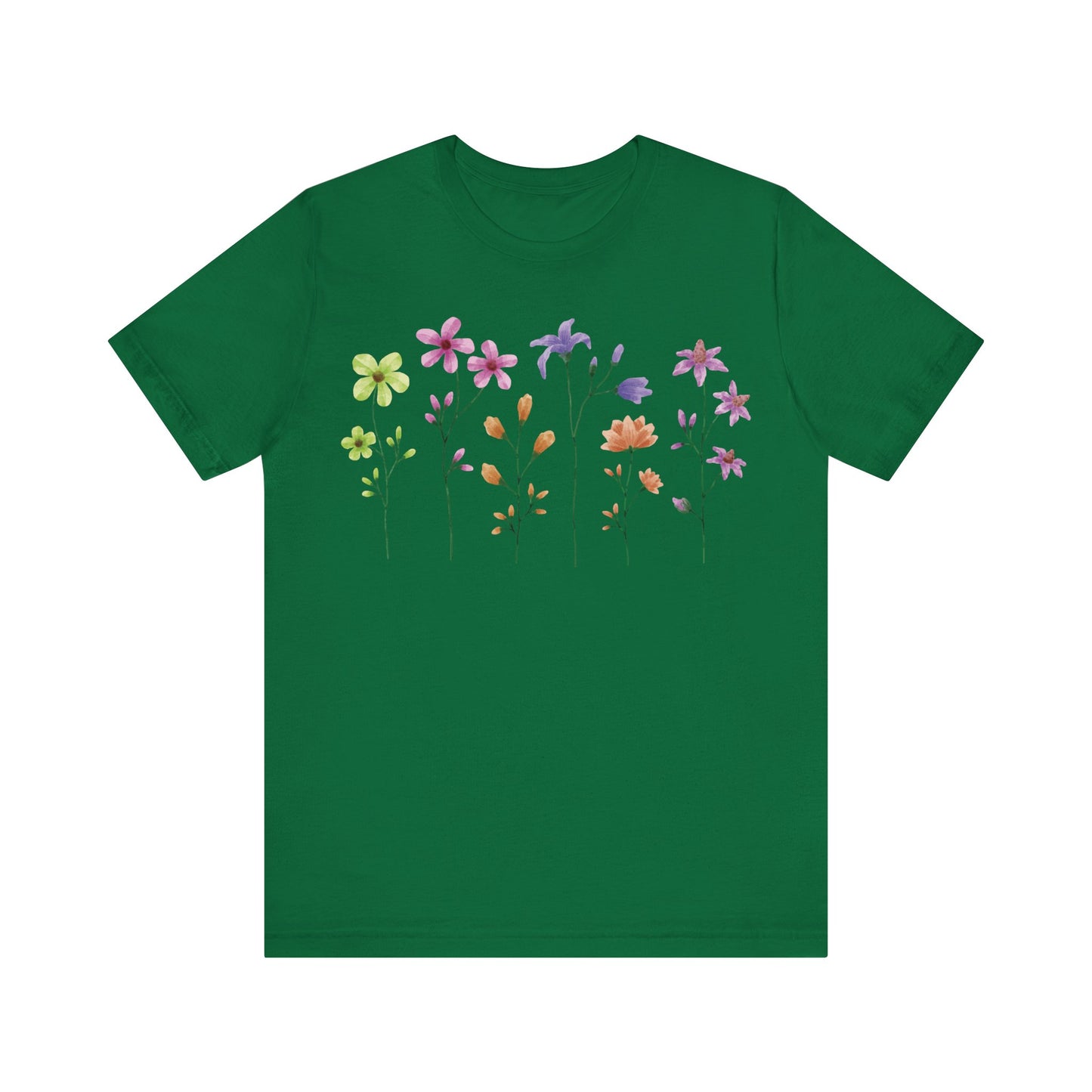 Camiseta de algodón con estampados florales