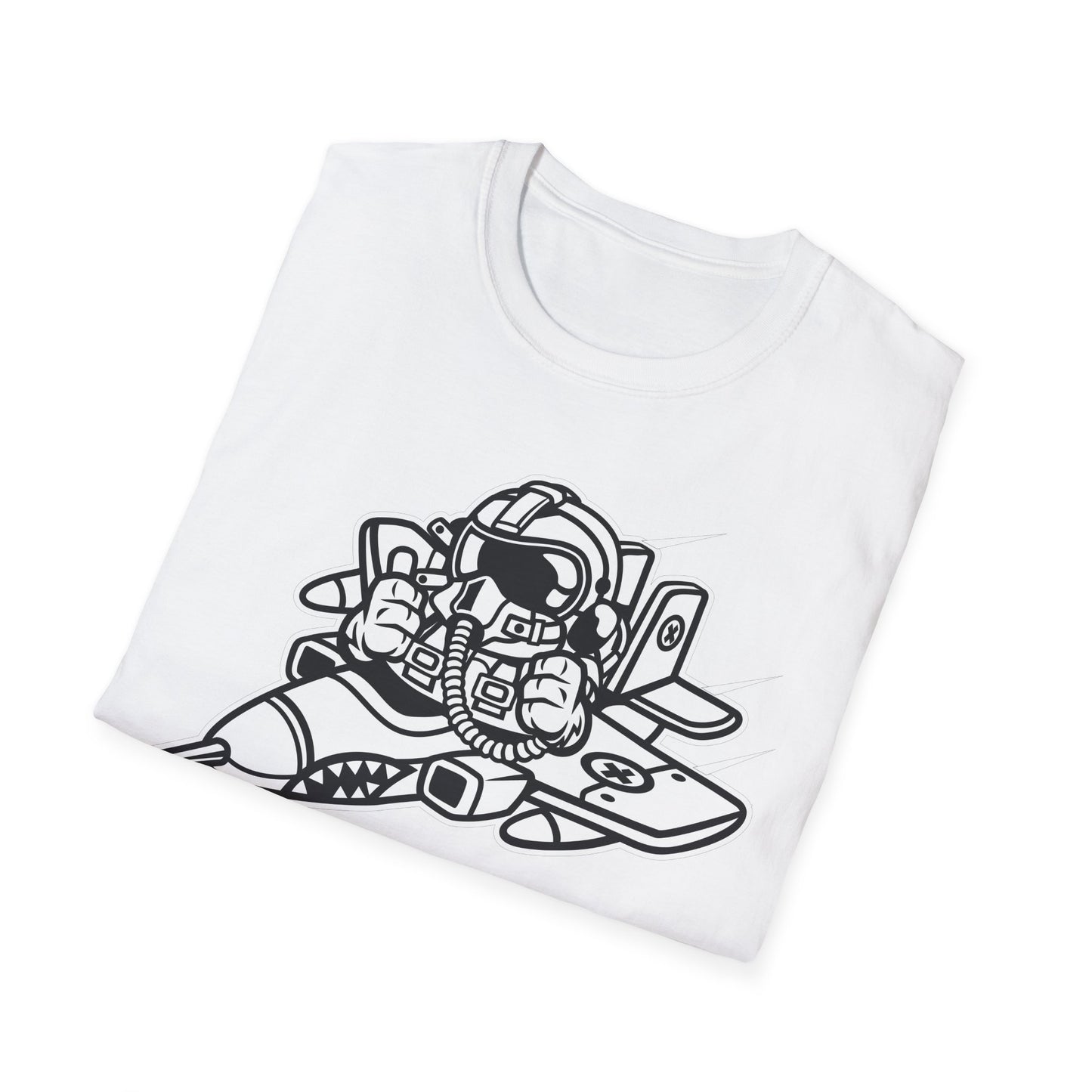 Unisex Cotton T-Shirt with Cartoon Graphic Design
