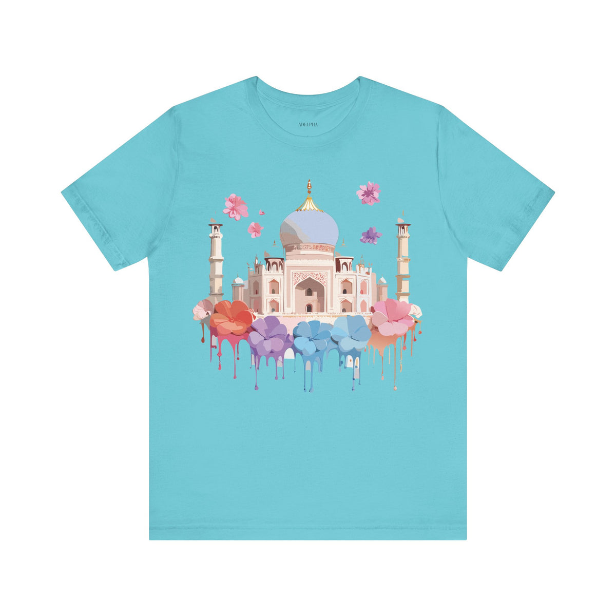 Unisex Cotton Bella+Canvas Tee with Taj Mahal