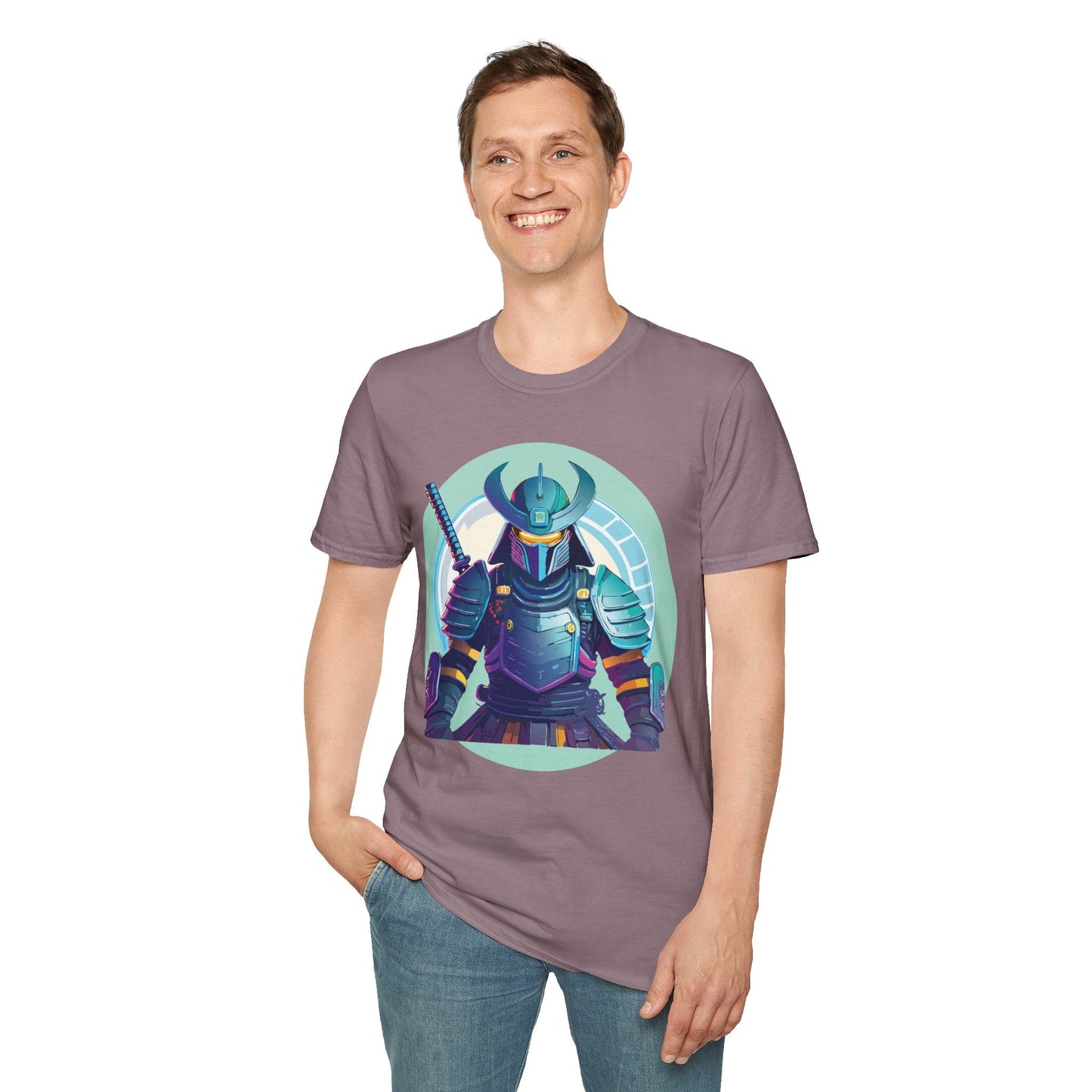 Samurai T Shirt Unisex Softstyle Tee Gildan 64000 Lightweight Ring Spun Cotton Everyday Comfort