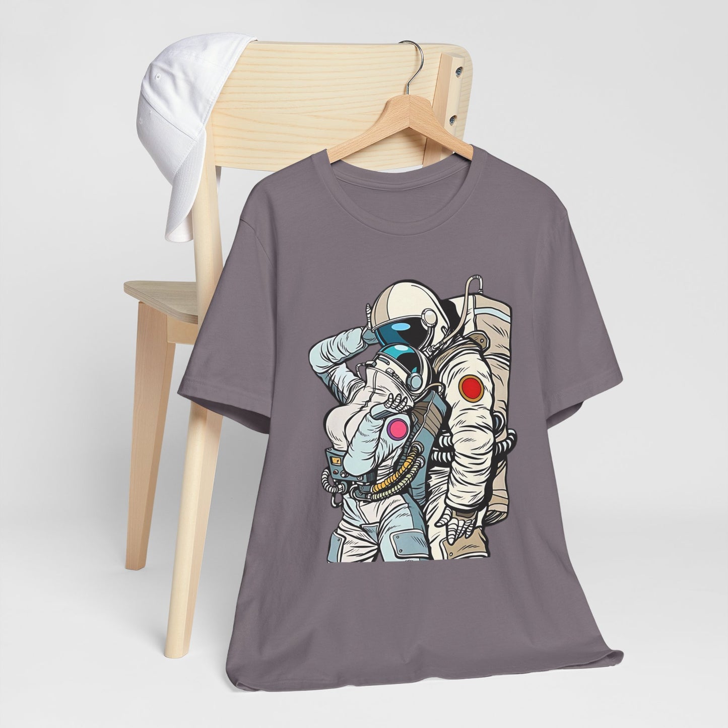 Unisex Astronaut T-shirt, Space Lovers Tee, Cosmic Top, Astronaut Graphic Tee, Cosmos Graphic T-Shirt, Love Shirt Art T-Shirt