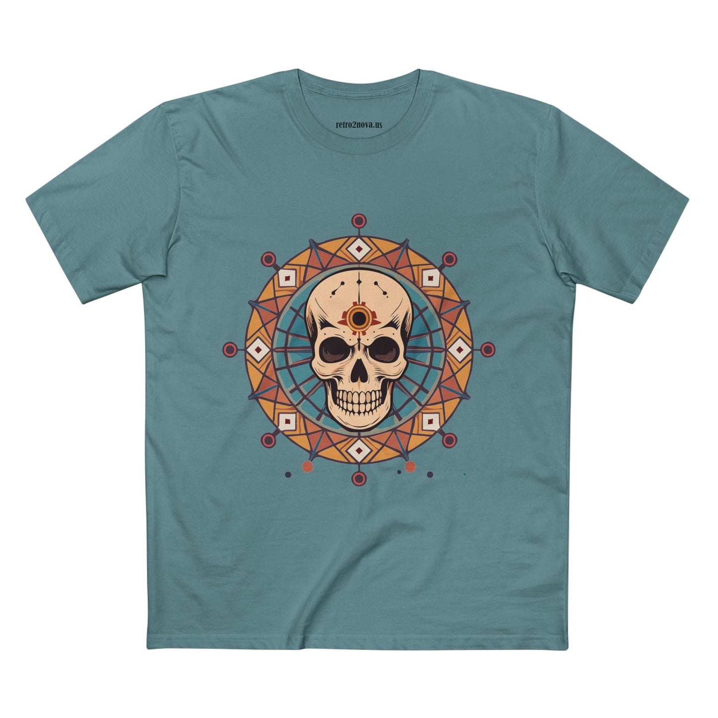 Skull And Skeleton Shirt Unisex Premium Cotton Tee Art Design From Retro2Nova SS54